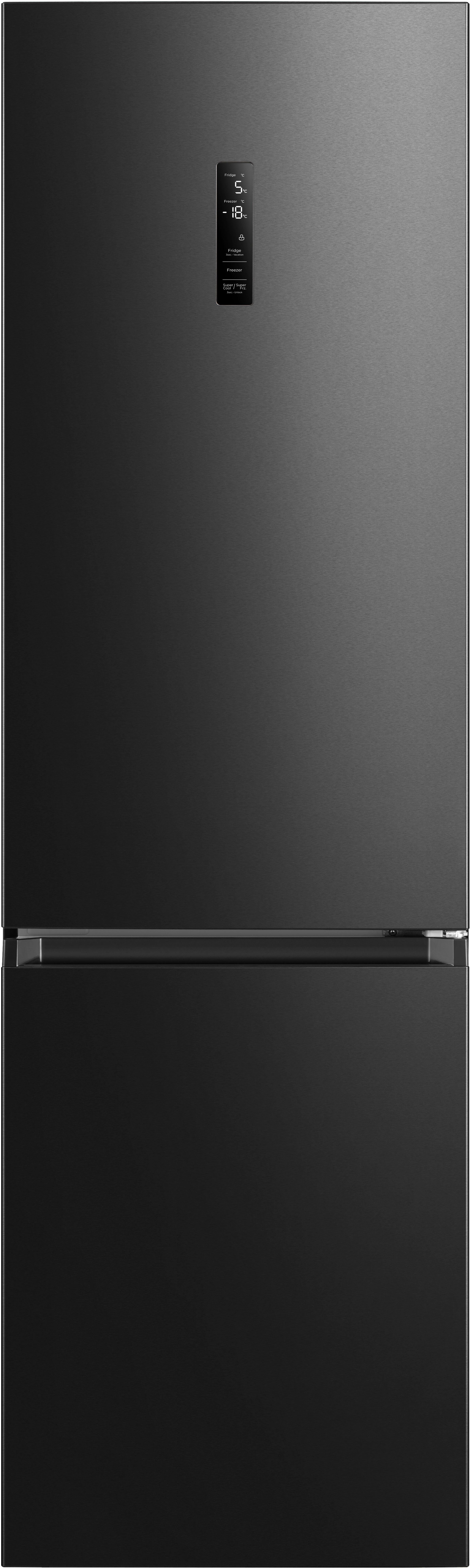 Hanseatic Koel-vriescombinatie HKGK20060ANFI NoFrost, automatische ontdooiing, QuickFreeze, vakantiemodus, display