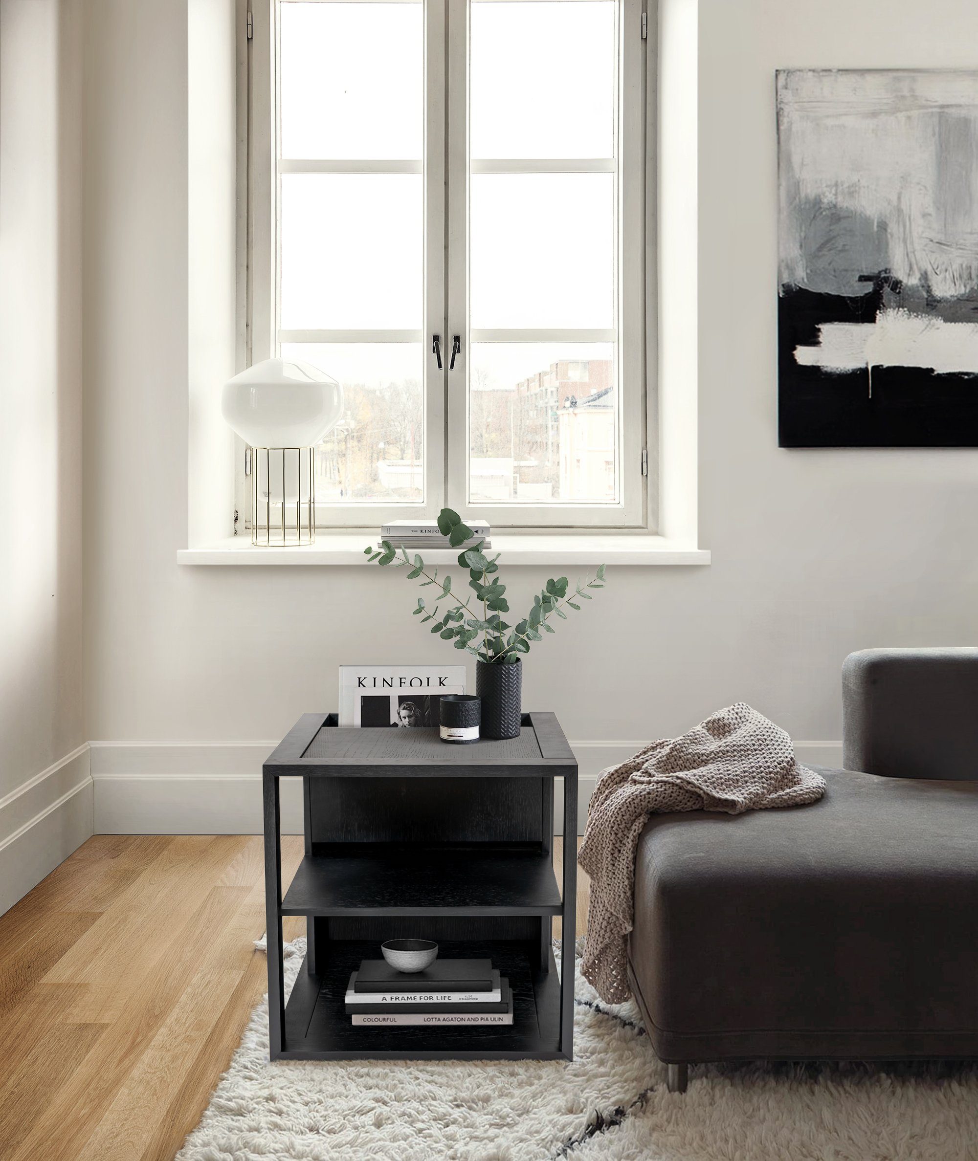 Woodman Salontafel Cube Houtfineer van eiken