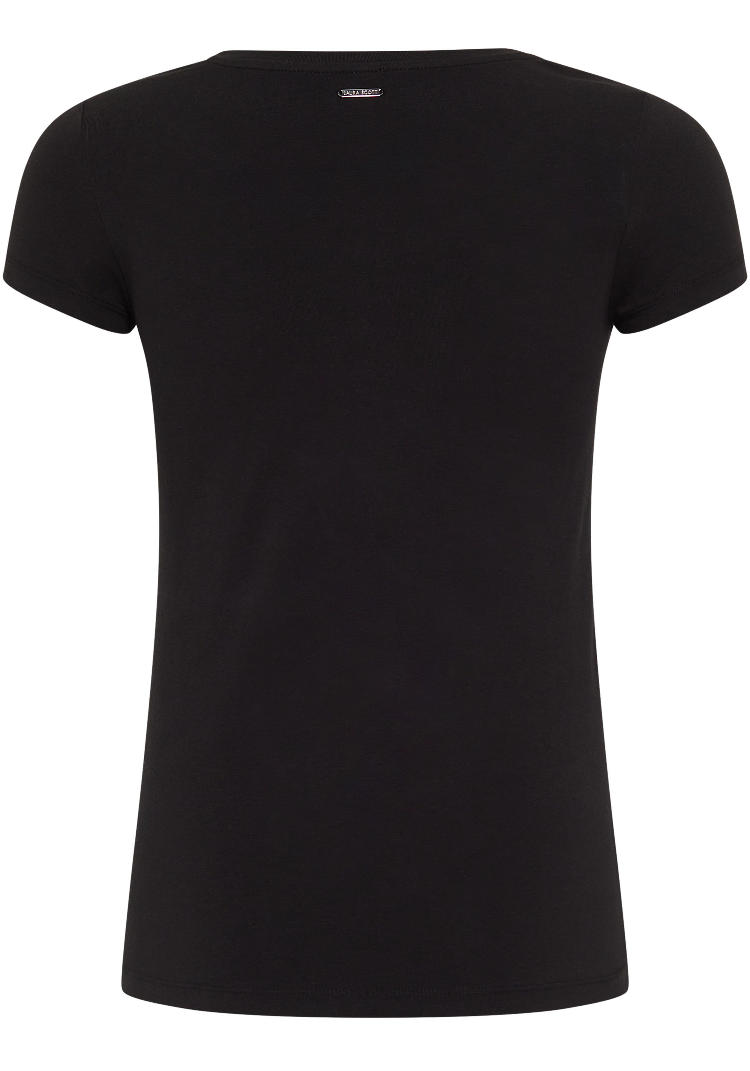 Laura Scott T-shirt met modieuze frontprint