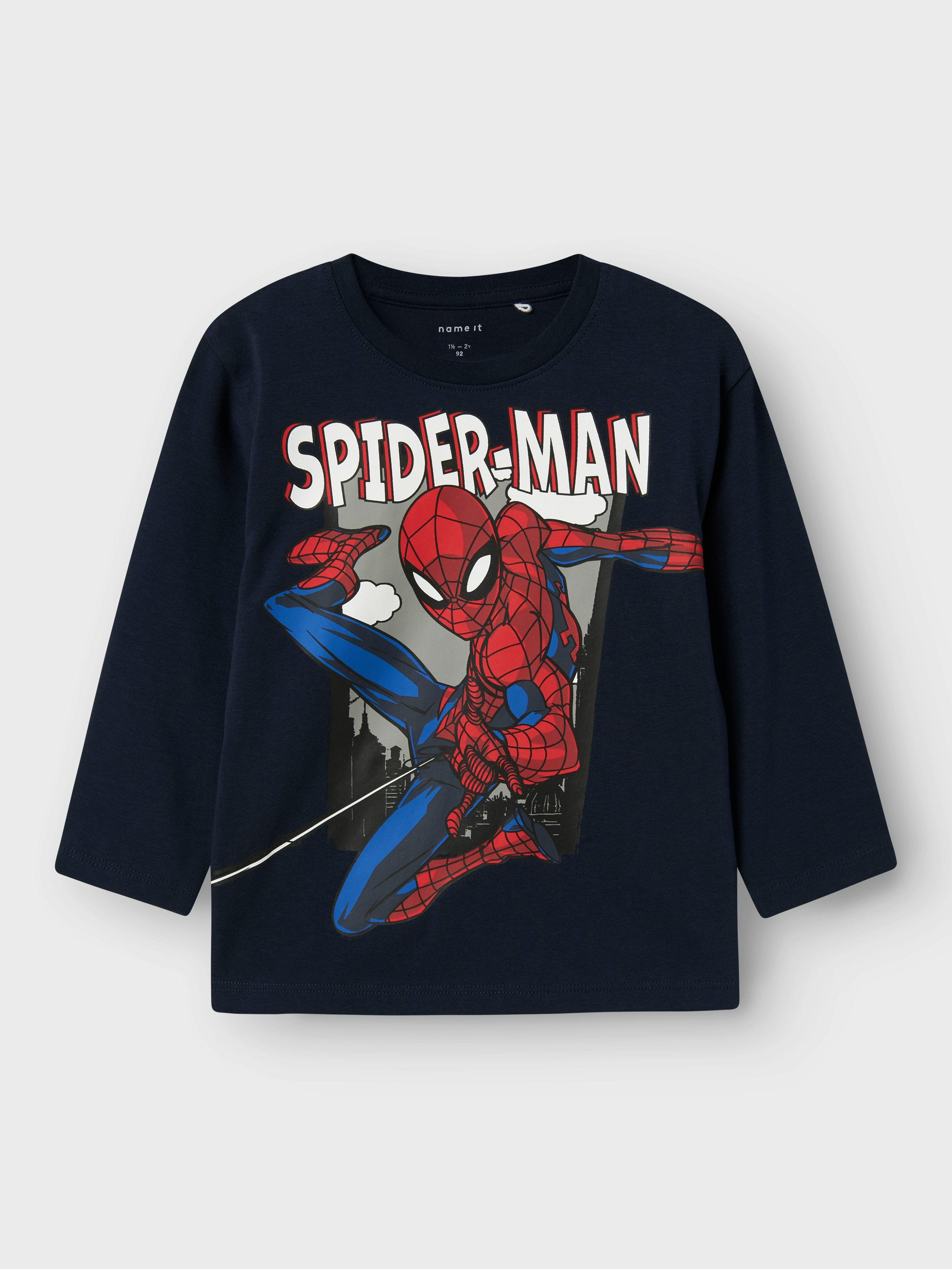 Name It Shirt met lange mouwen NMMJUICE SPIDER NREG LS TOP NOOS MAR