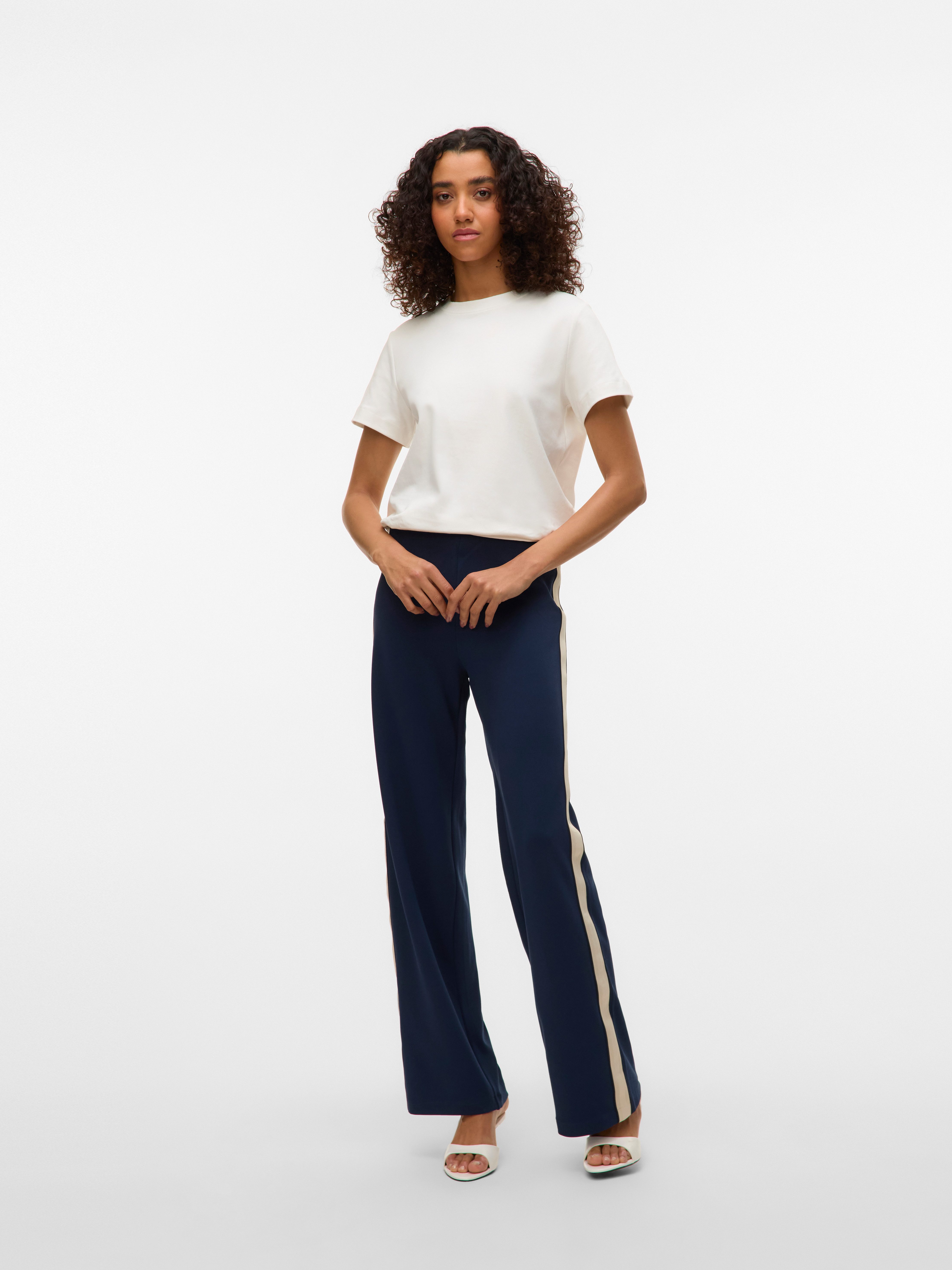 Vero Moda Pantalon VMBERLIN MW WIDE PANEL PANT NOOS