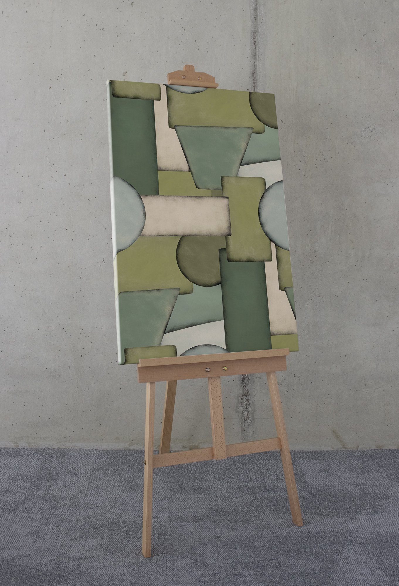 Komar Artprint op linnen Ubongo - Afmeting 60 x 90 cm Canvasdoek met echt houten frame (1 stuk)