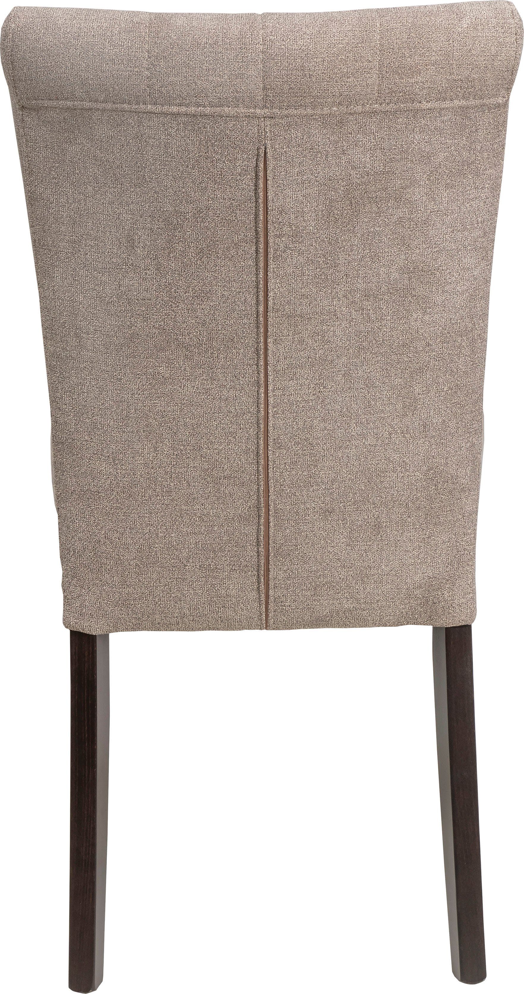Home affaire Eetkamerstoel Queen BESTSELLER Gestoffeerde stoel met knoopdetails, set van 2, 4 of 6