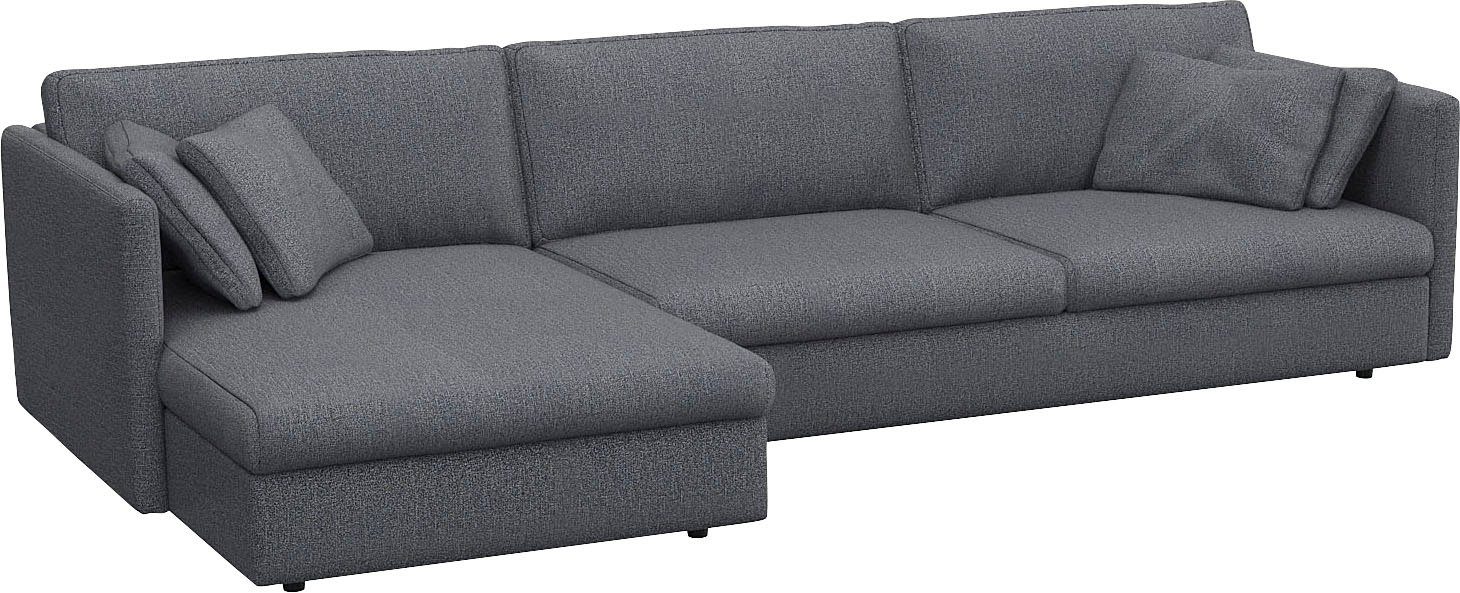 FLEXLUX Hoekbank Lovane Zacht en zeer comfortabel, grote zitdiepte op koudschuim, inclusief sierkussen