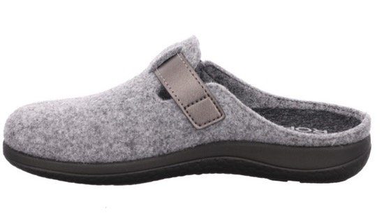 Rohde Pantoffels Bari pantoffel, klomp met klittenbandriem, in comfortbreedte g