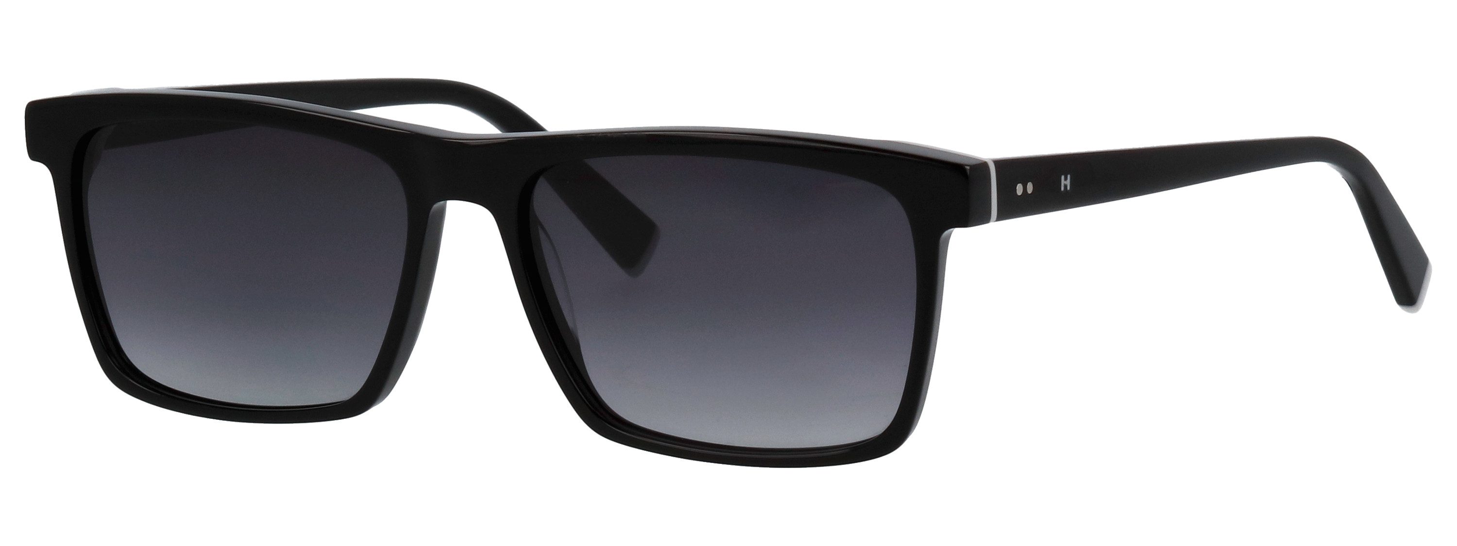 HUMPHREY ́S eyewear Zonnebril 588192 Vorm vierkant/hoekig, lichtgrijze accenten op de bril, CR 39 heren zonnebrillen zwart