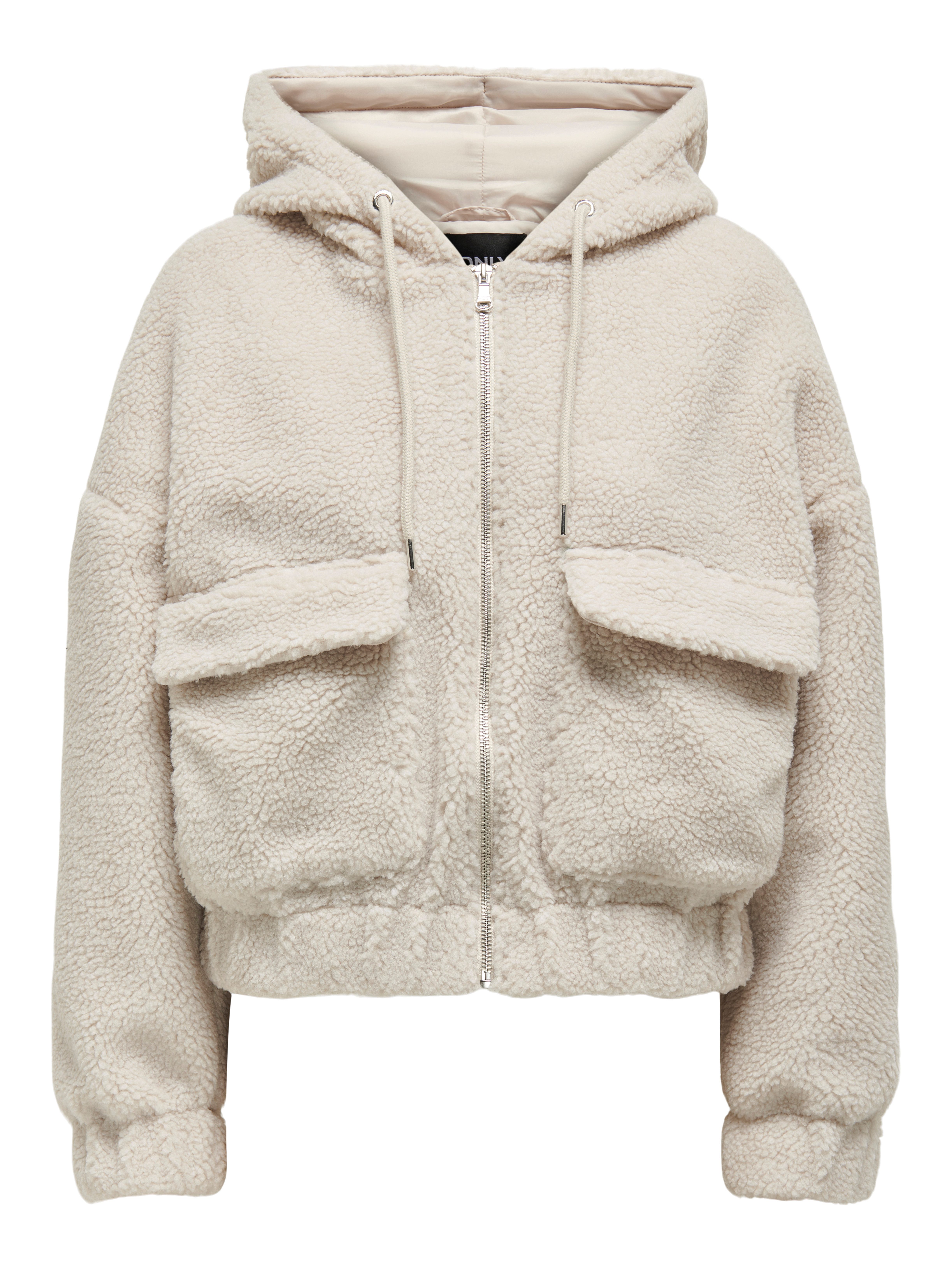 Only Fleecejack ONLTANJA TEDDY HOOD JACKET OTW NOOS