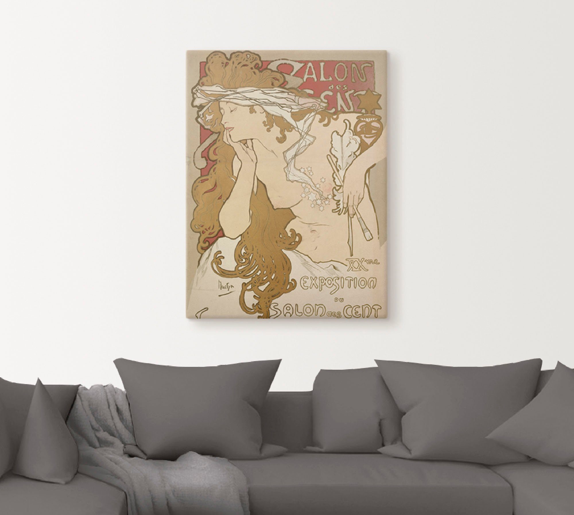 Artland Artprint Affiche tentoonstelling Salon des Cent als artprint op linnen, muursticker of poster in verschillende maten
