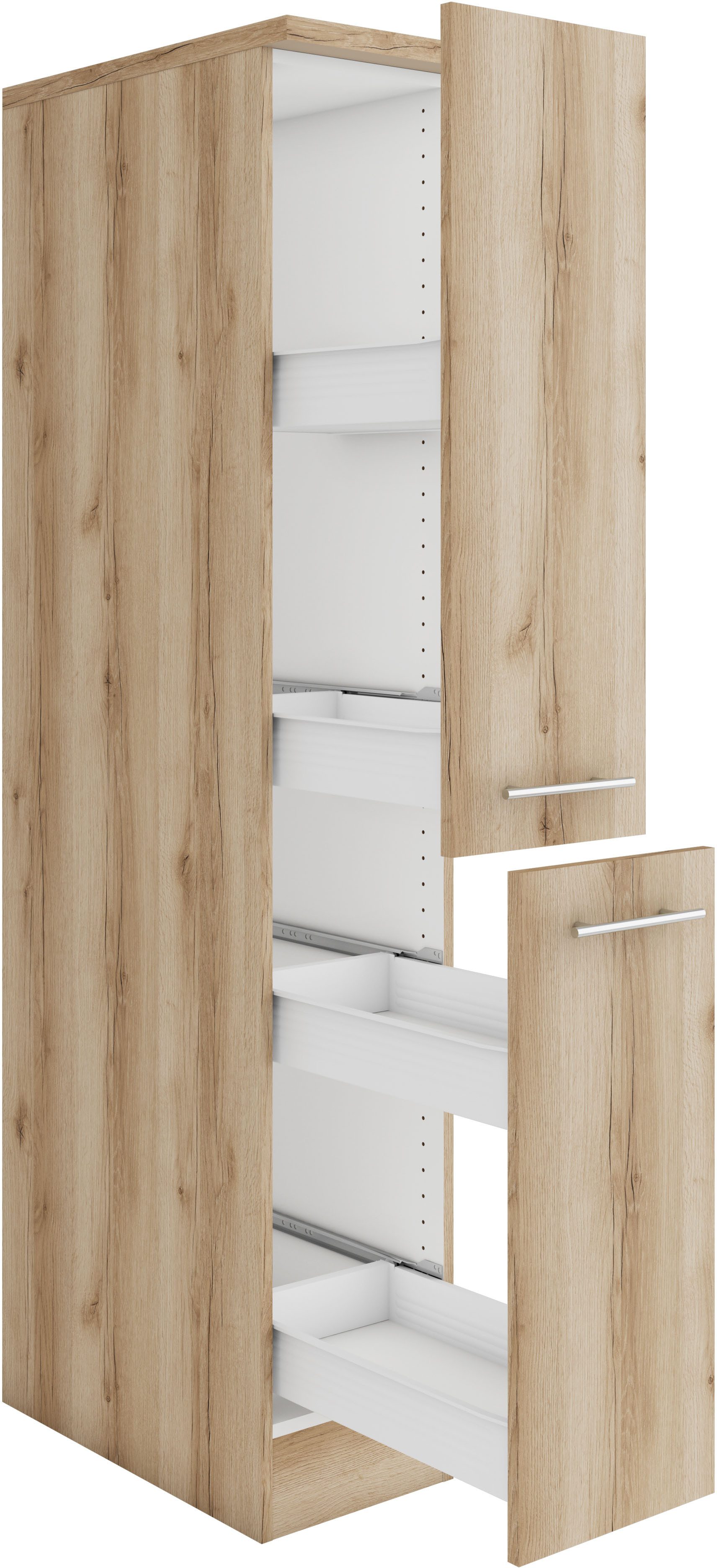 OPTIFIT Apothekerskast Bella Breedte 30 cm, hoogte 174,4 cm, 2 uittrekken