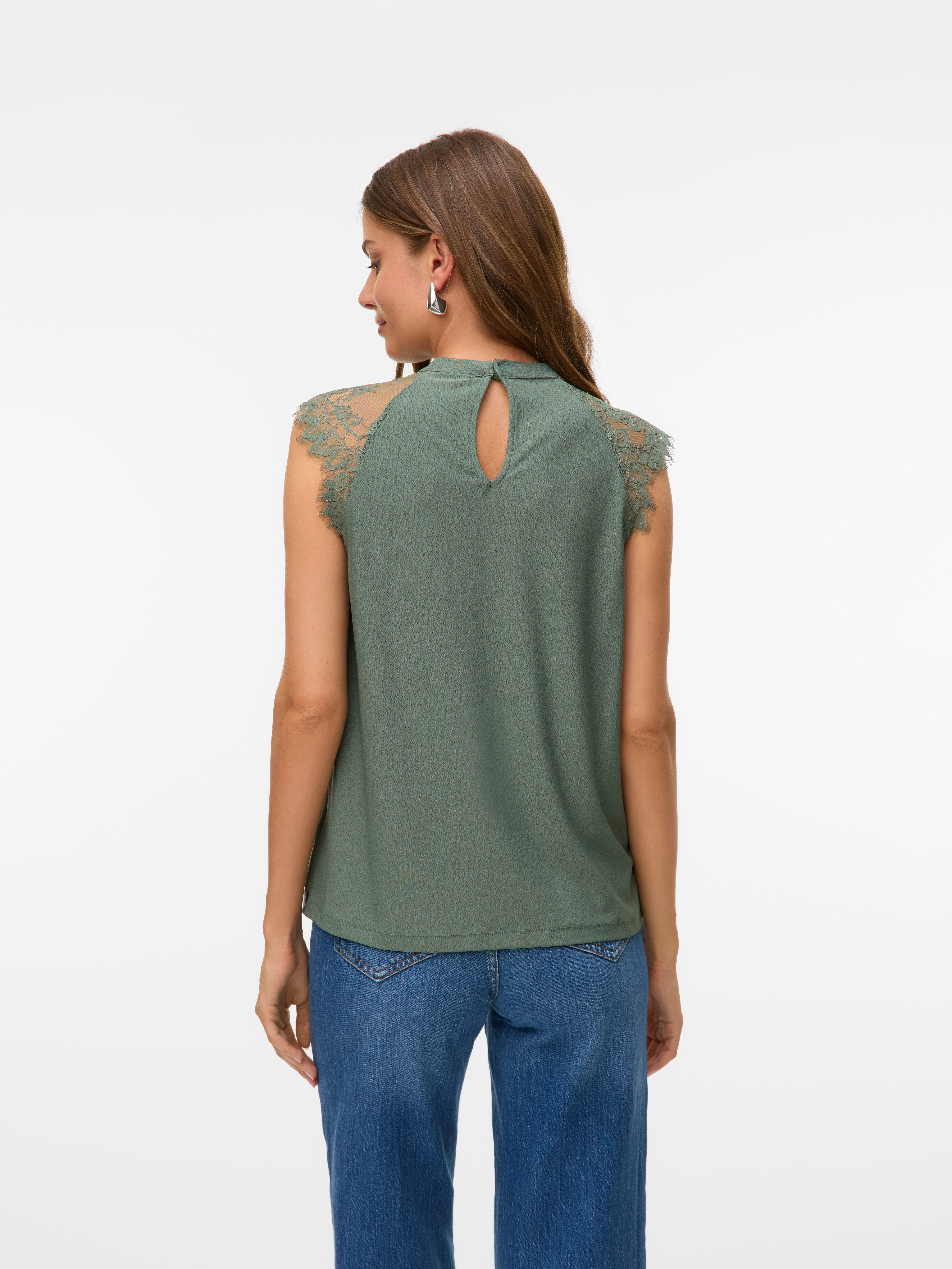 Vero Moda Kanten top VMMILLA SL LACE TEE