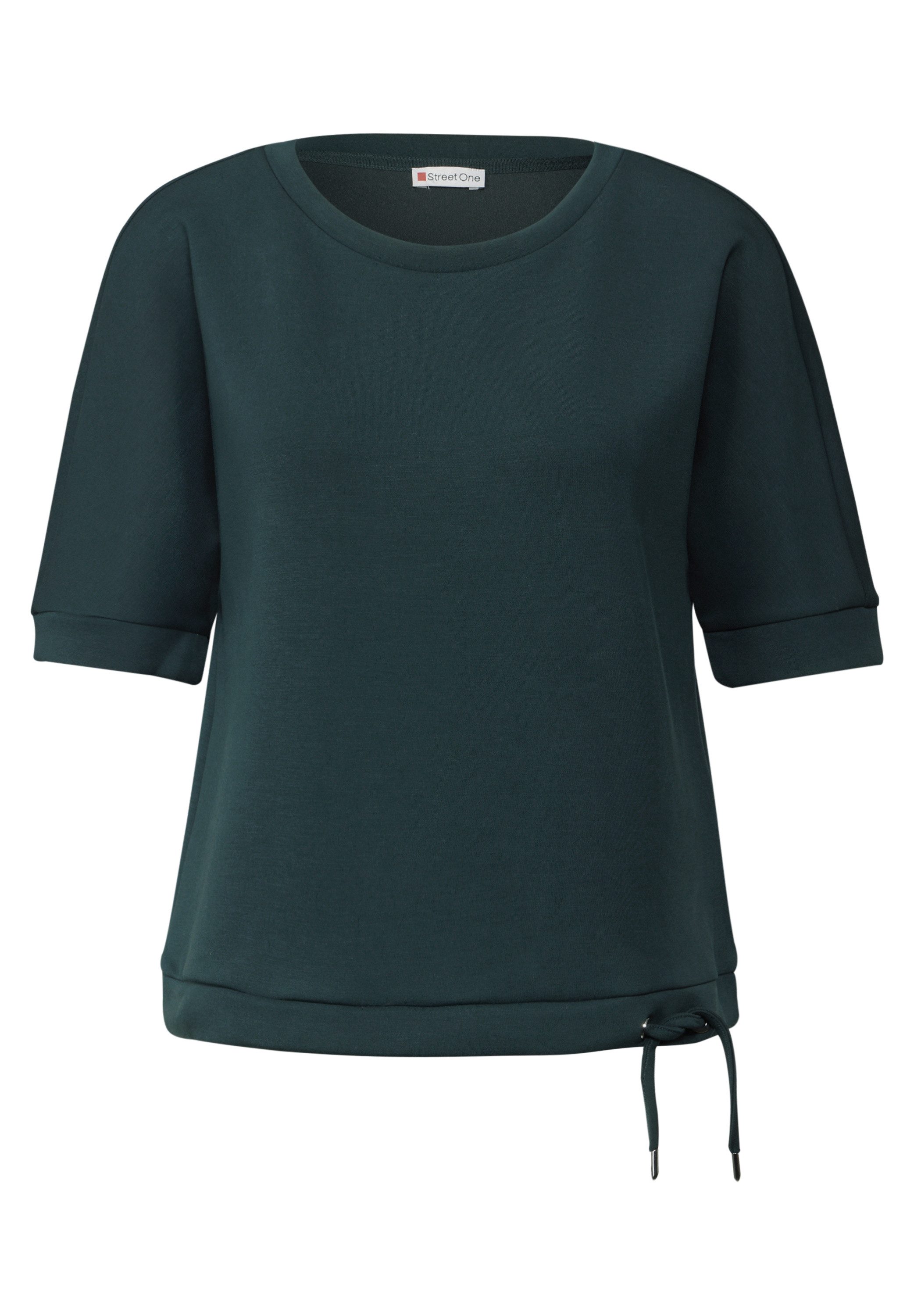 STREET ONE Sweatshirt met een rijgkoord bij de zoom