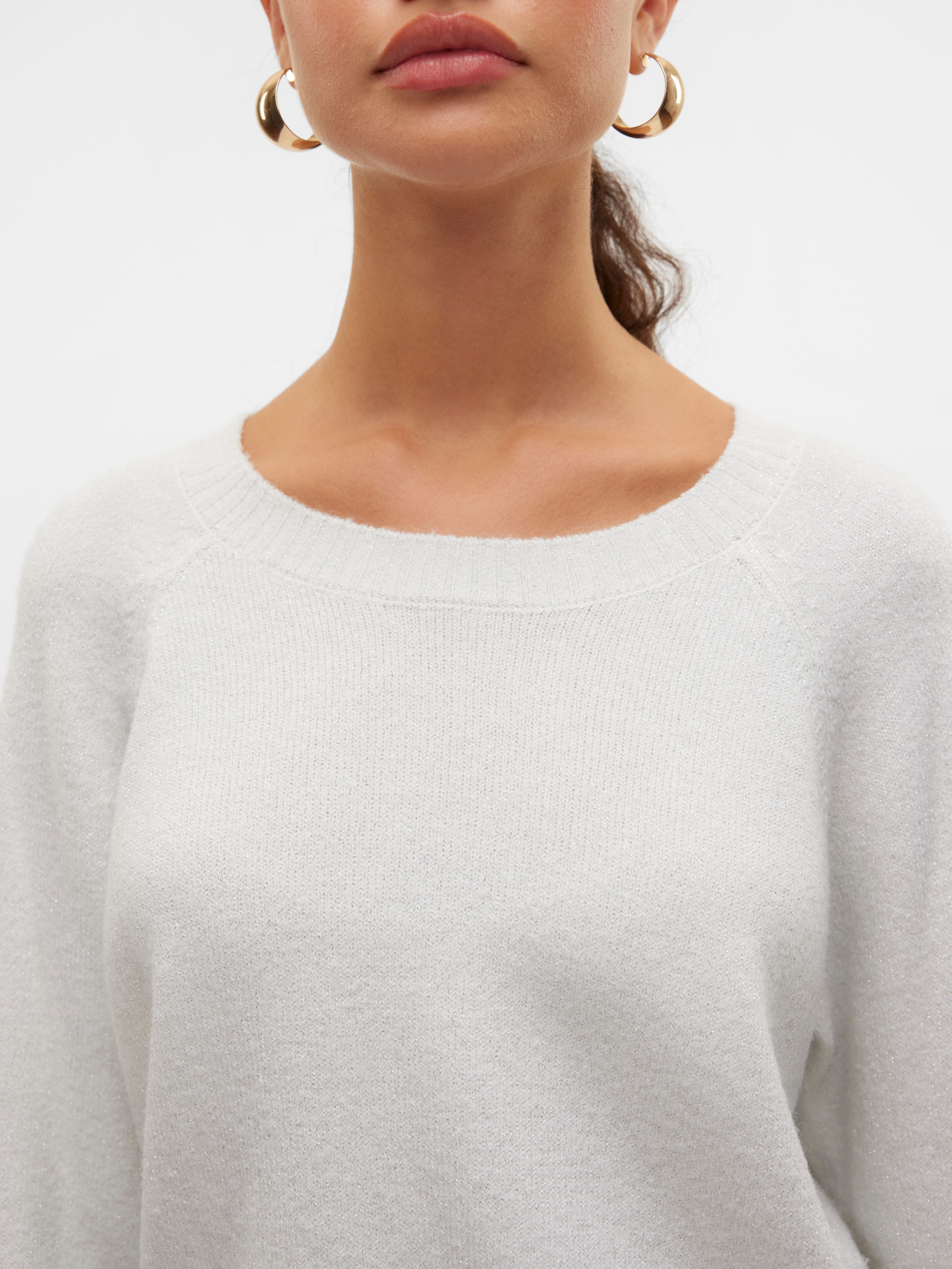 Vero Moda Trui met ronde hals VMDOFFYSHINE LS O-NECK BLOUSE REP NOOS