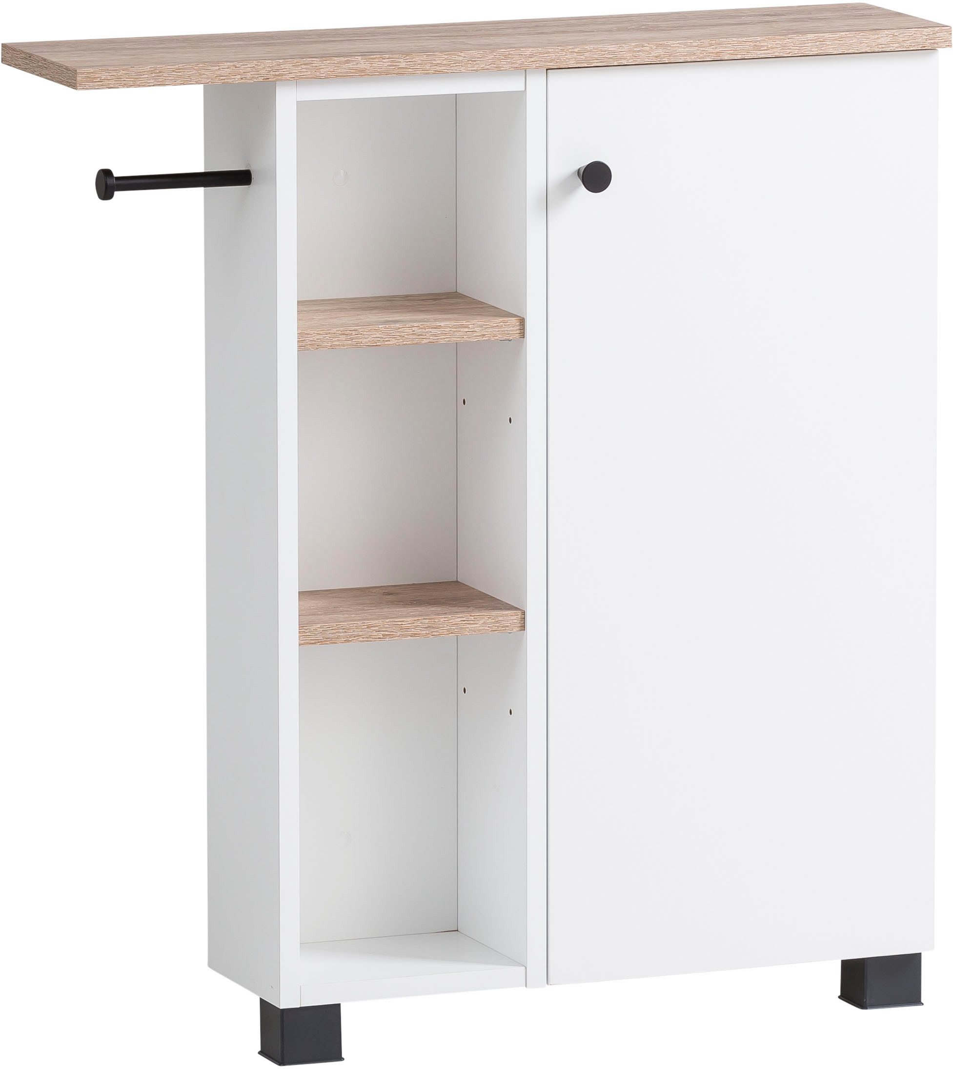 Schildmeyer Multifunctionele kast Balto, breedte 70 cm Houtdecor met voelbare structuur, plank aan...