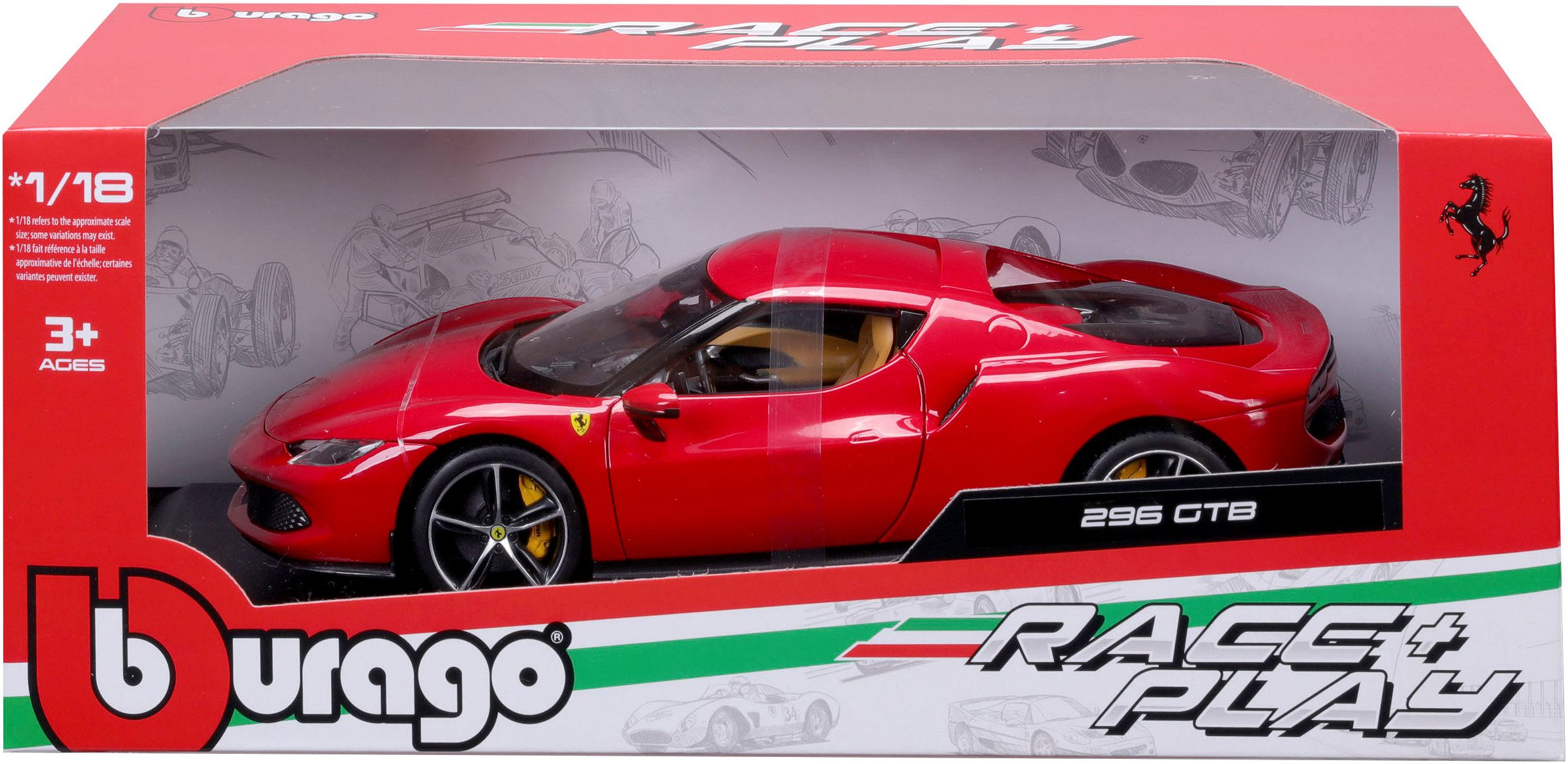 Bburago Auto op schaal R&P Ferrari 296GTB