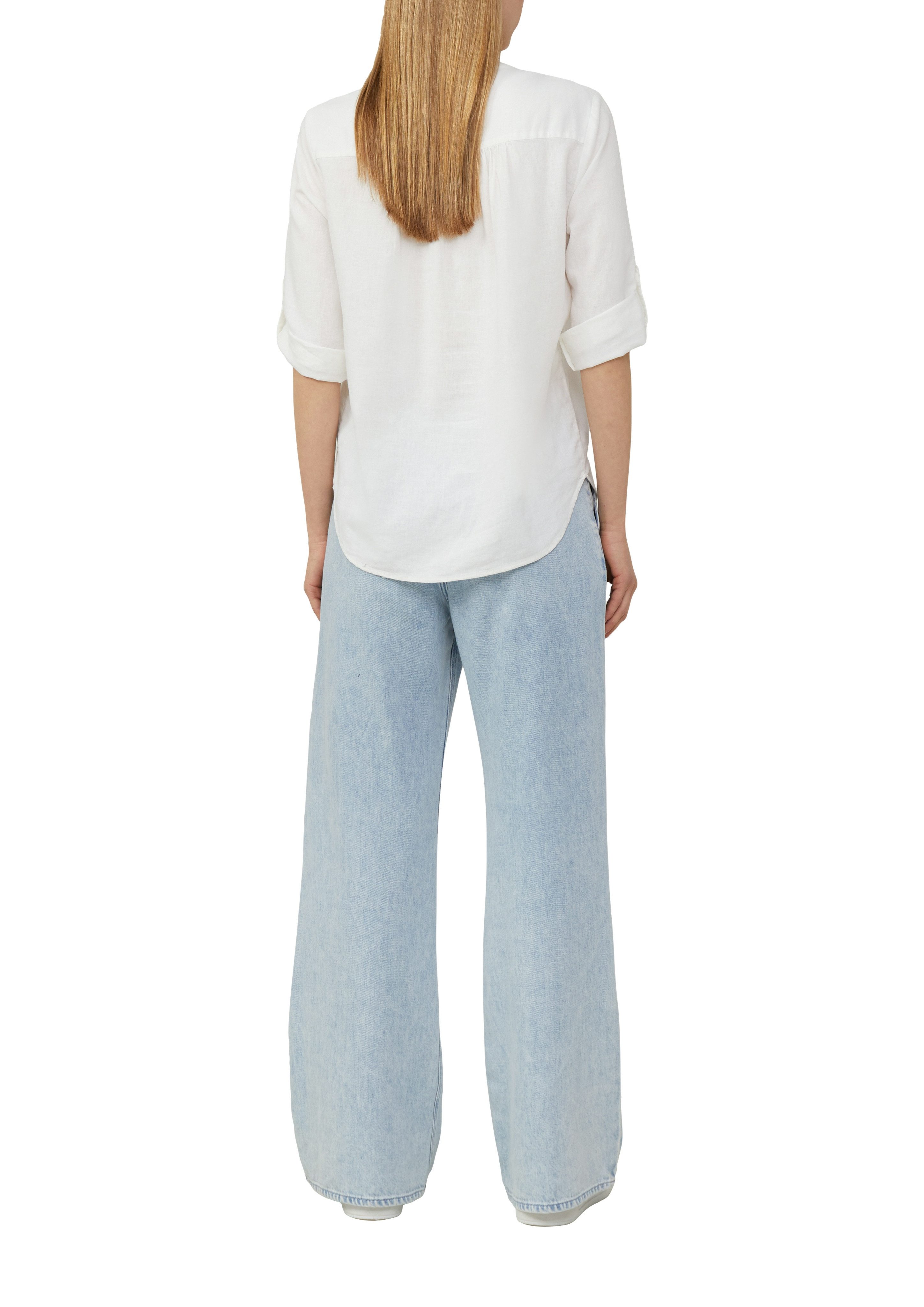 s.Oliver Klassieke blouse met turn-up