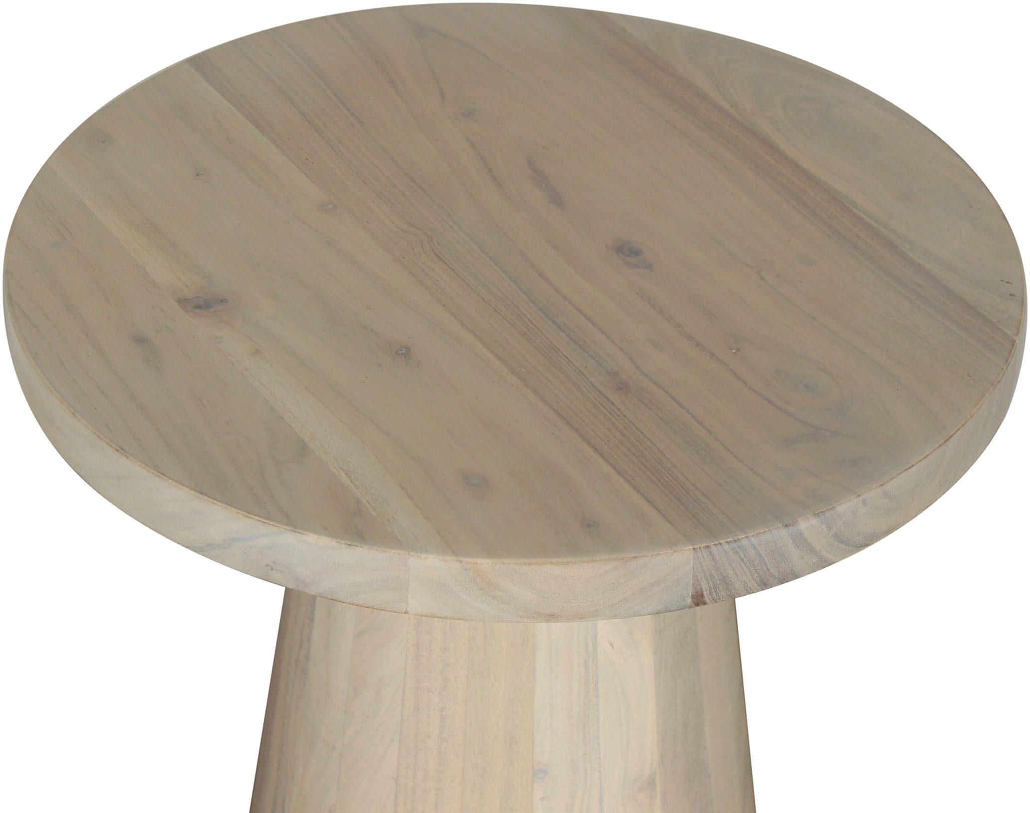 byLIVING Bijzettafel Kegel uit massief hout in zwart of white wash, verschillende maten (set)