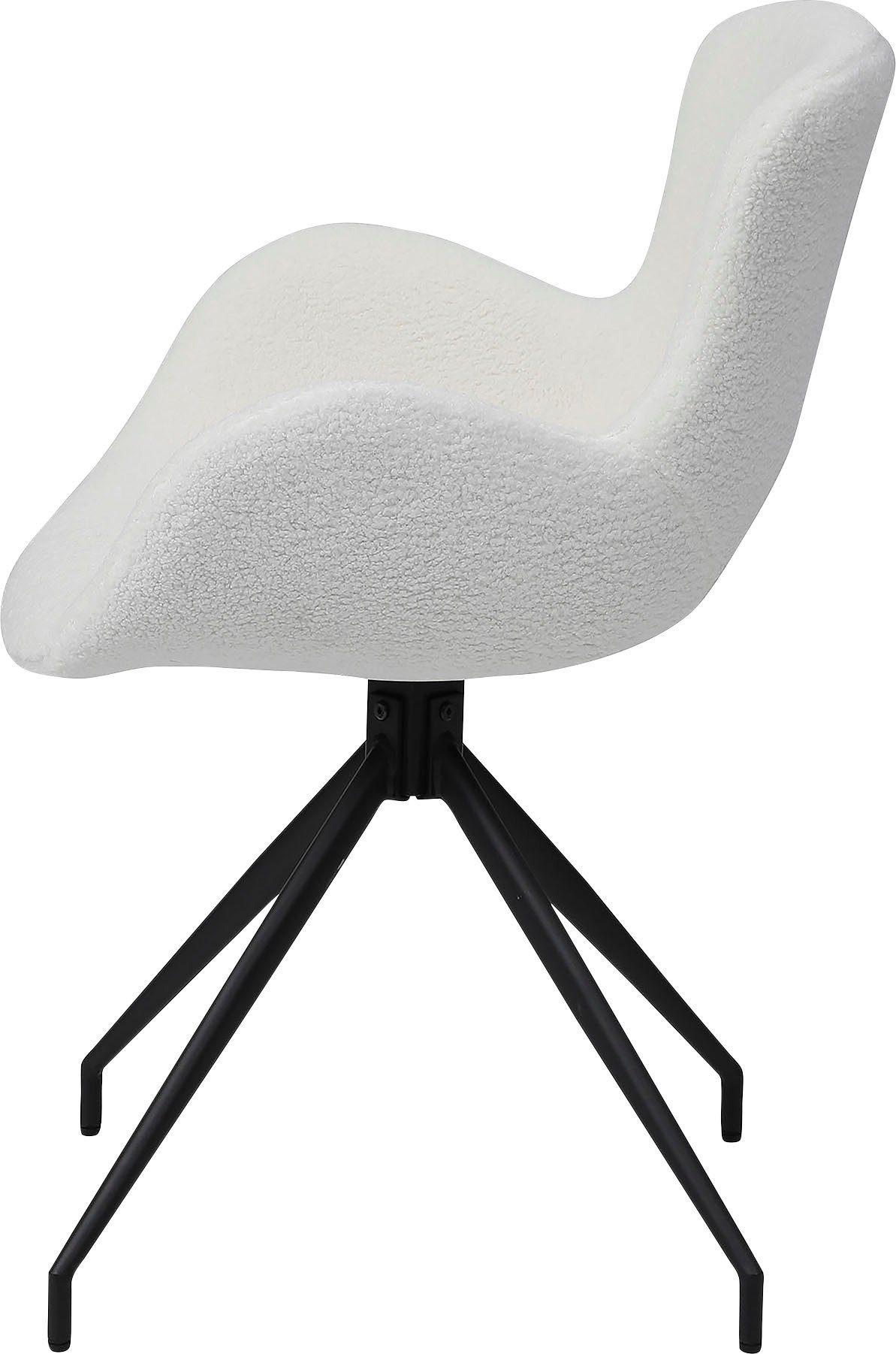 SalesFever Eetkamerstoel 180° draaiplaat onder de zitting, met rug cut-out