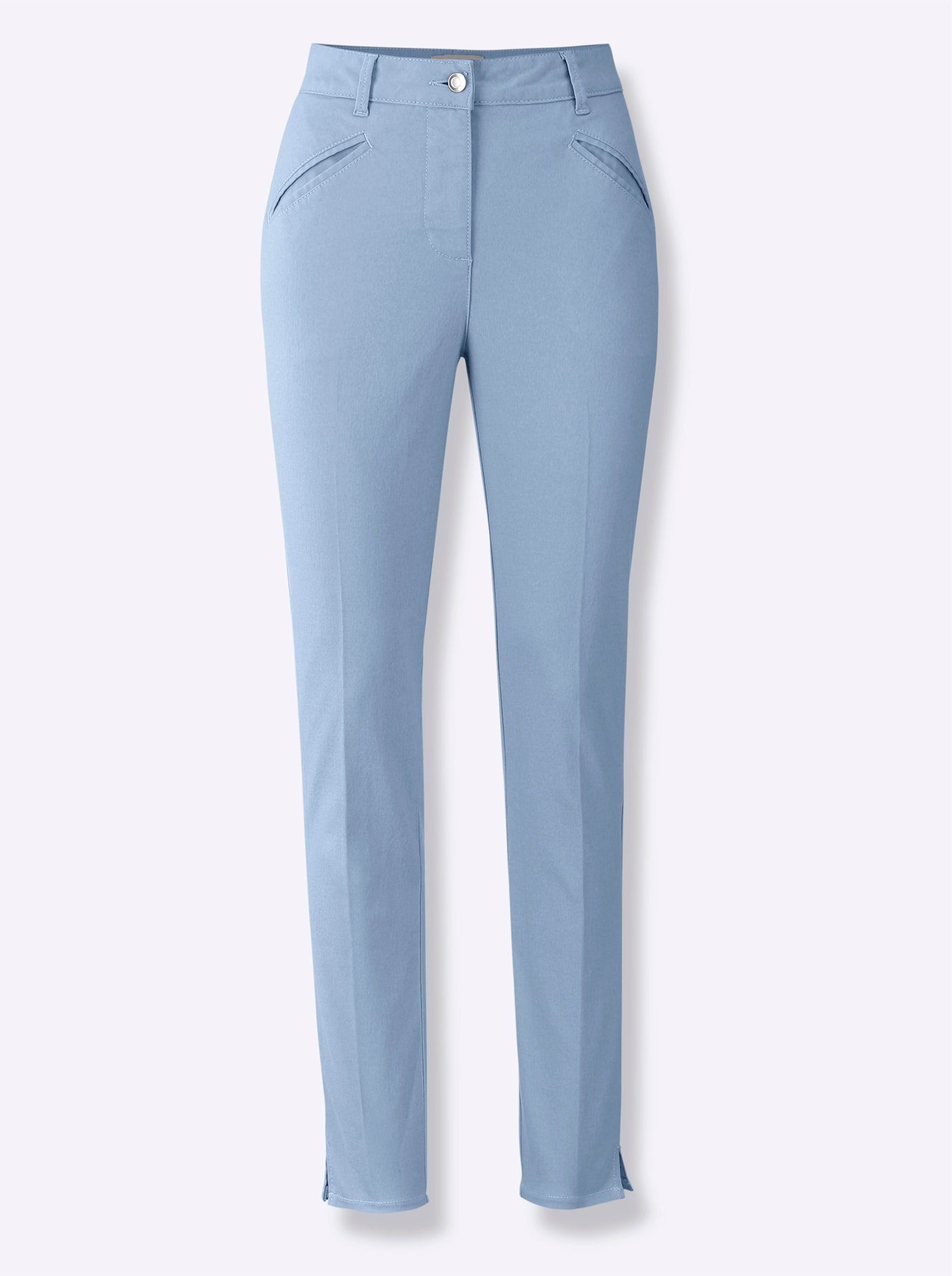 heine Stretchbroek dames broeken maat 46 blauw