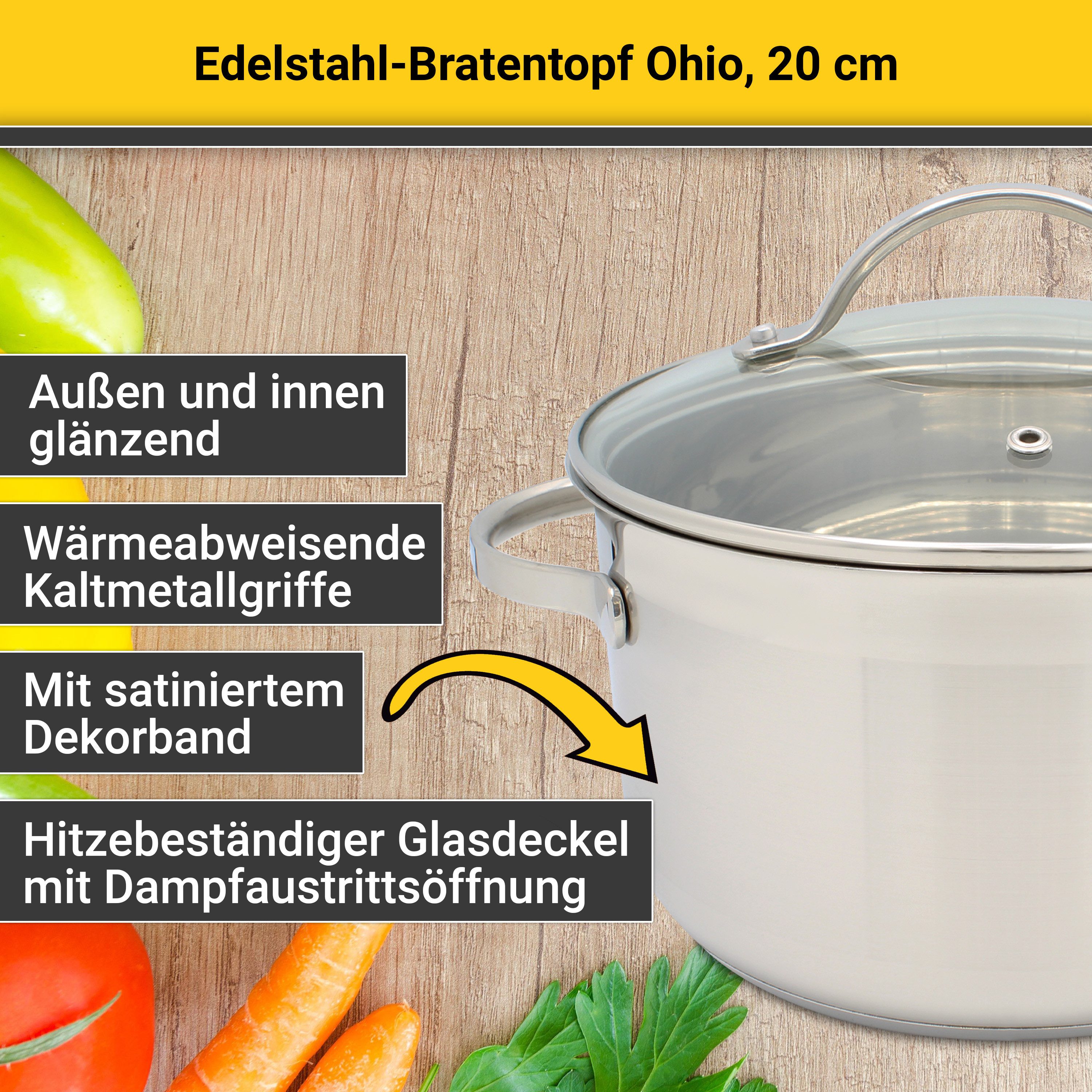 Krüger Braadpan Ohio voor inductiekookvelden geschikt