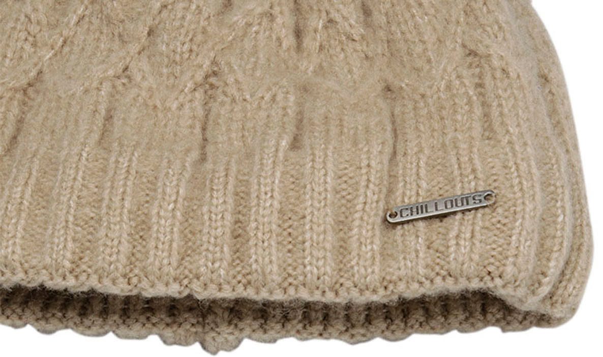 chillouts Pomponmuts Letizia Hat met afneembare faux-fur pompon