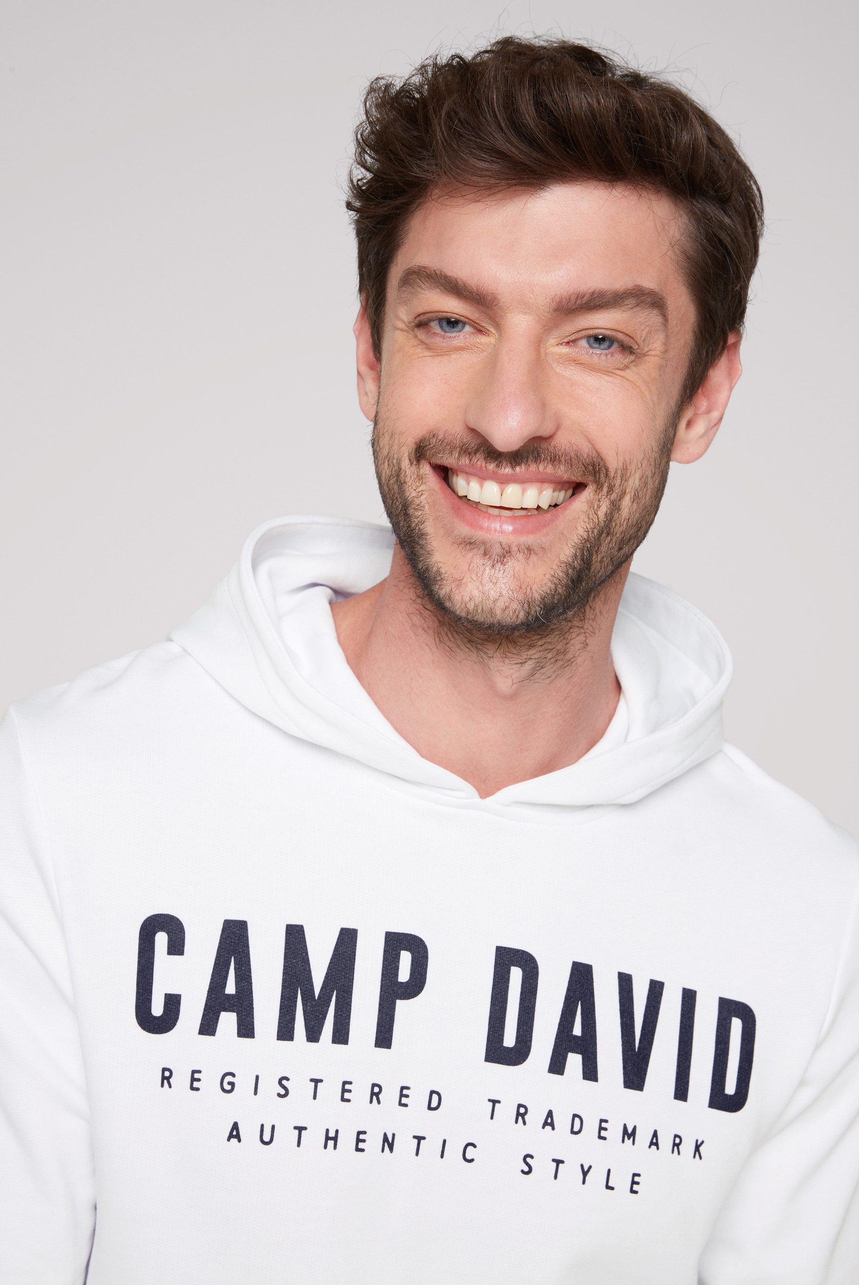 CAMP DAVID Hoodie met logoprint