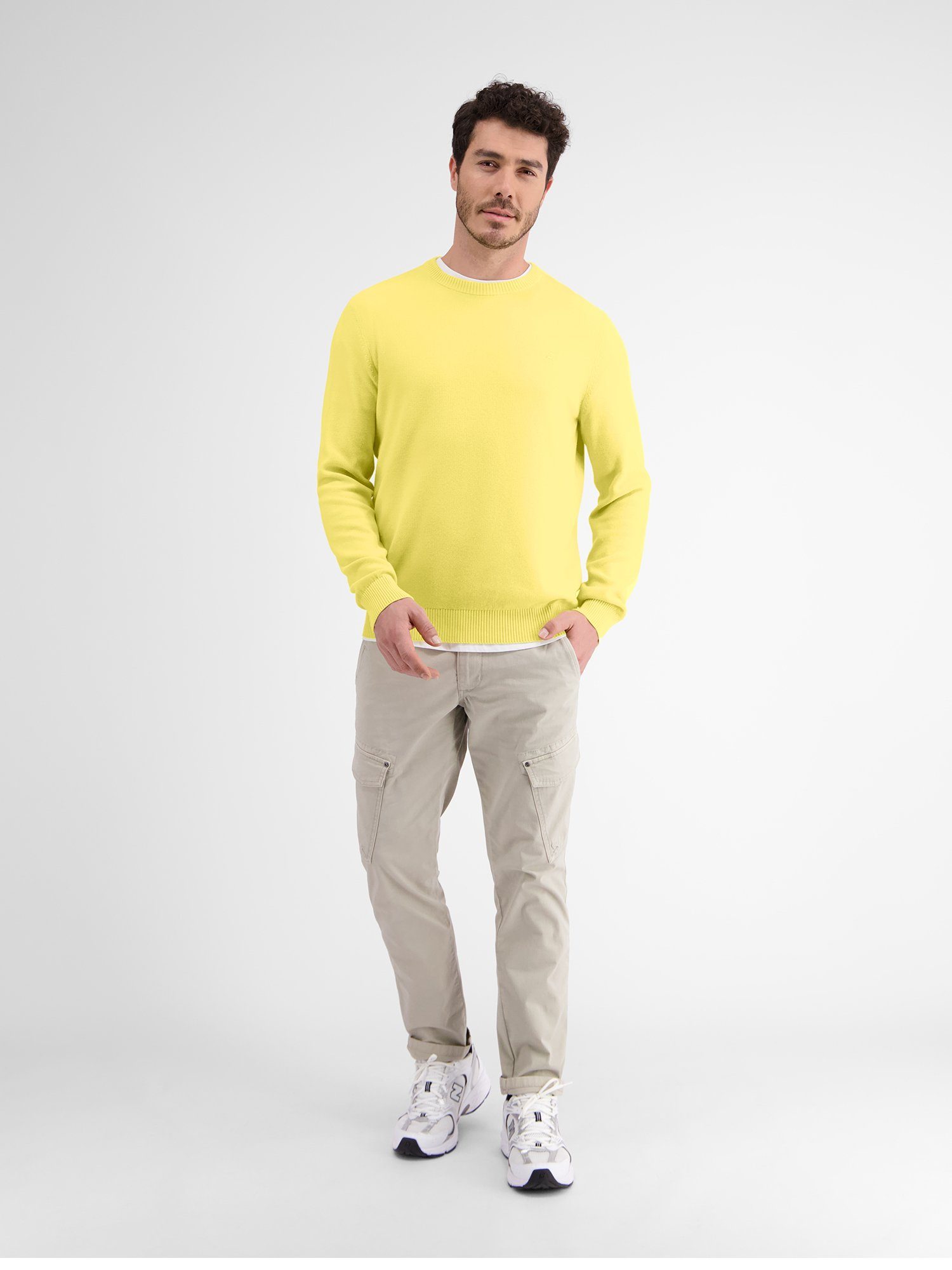 Lerros Gebreide trui LERROS crewneck gebreide pullover