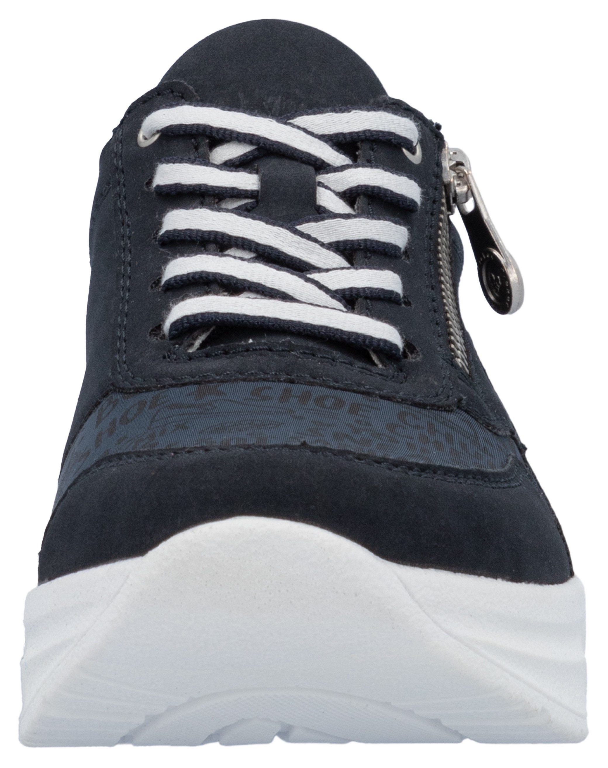 Rieker Plateausneakers , veterschoenen, lage schoen, vrijetijdsschoen met zachte inlegzool