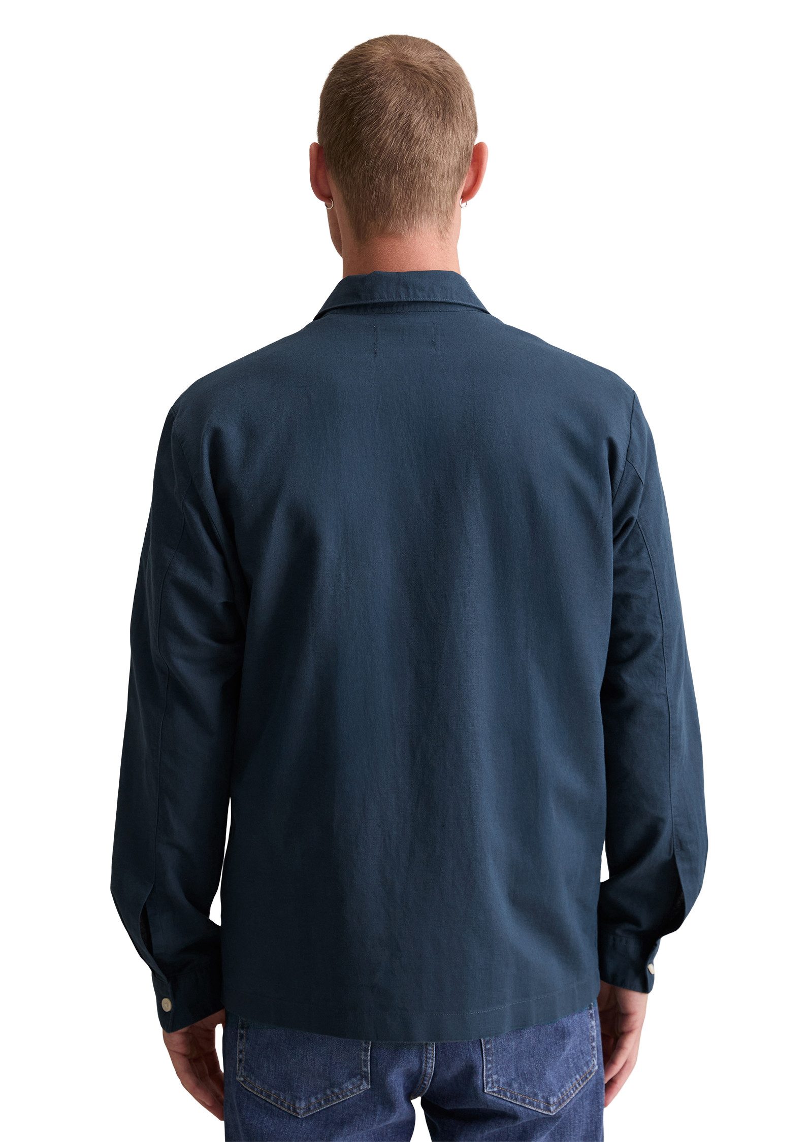 Marc O'Polo DENIM Overhemd met lange mouwen relaxed, linnenmix