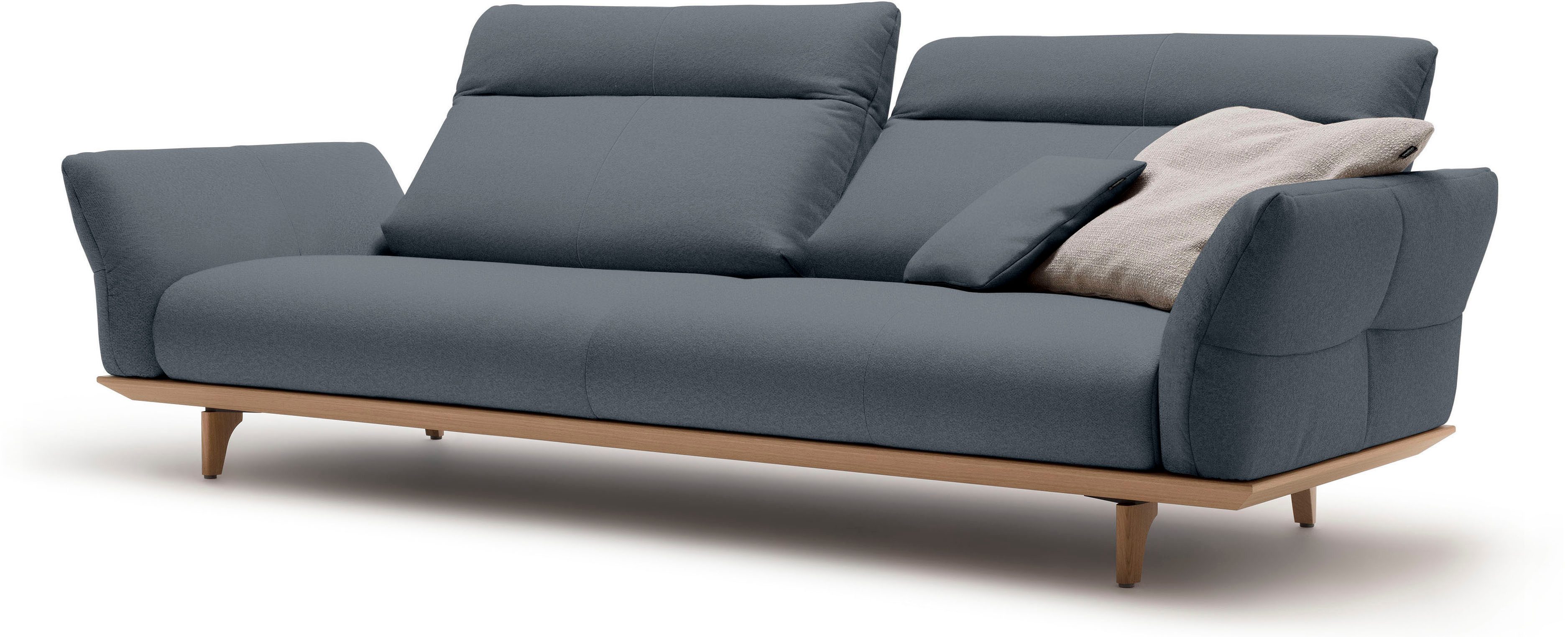 Creation BY ROLF BENZ 4-zitsbank Hs.460 Onderstel in eiken, poten in natuurlijk eiken, breedte 248 cm