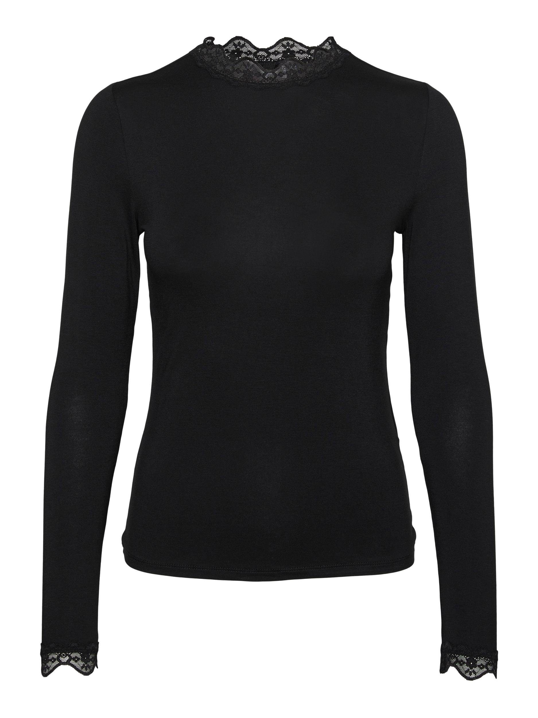 Vero Moda Shirt met staande kraag VMROSA LS HIGHNECK TOP JRS NOOS