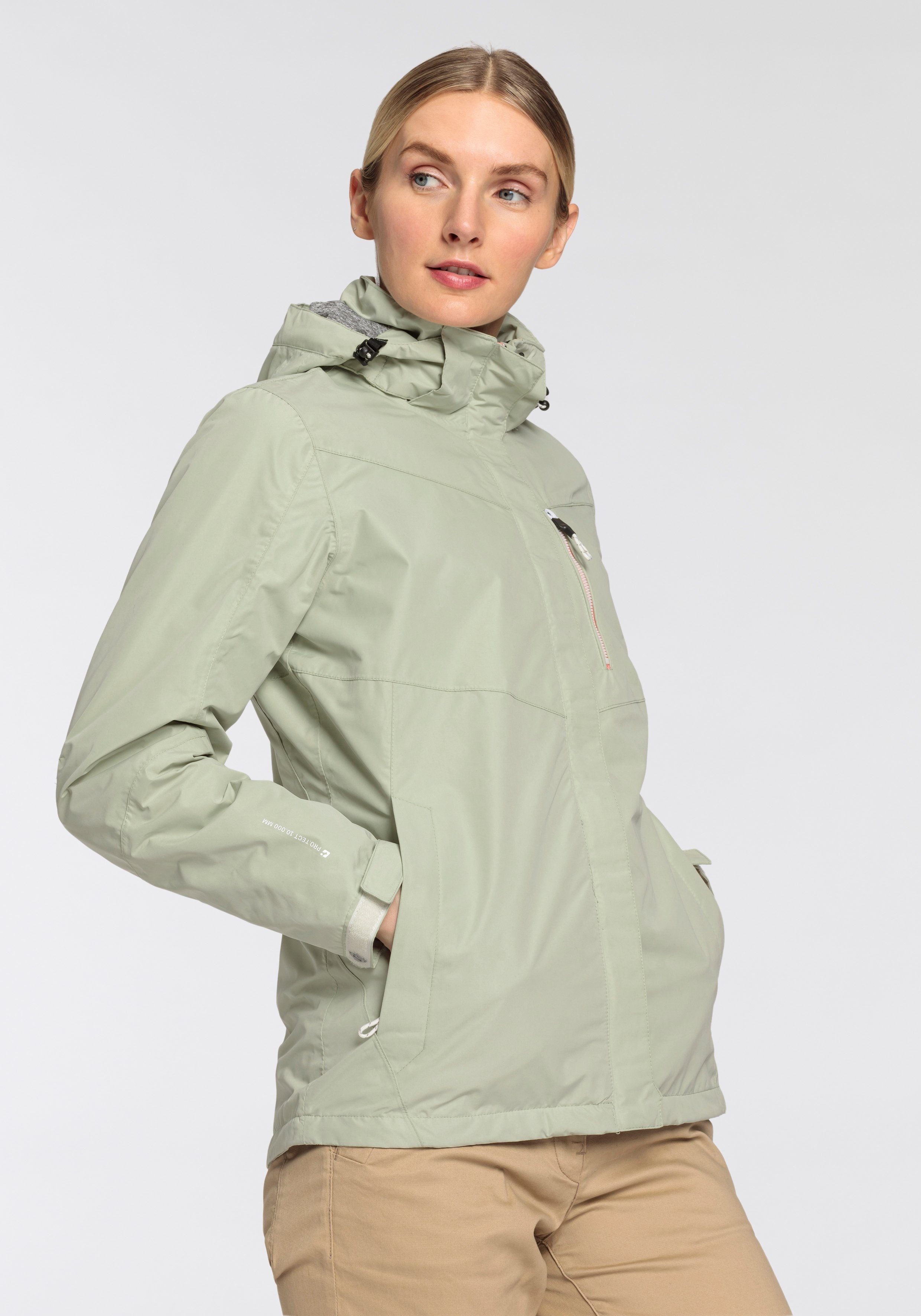 Killtec Regenjack Water- & winddicht & licht & afneembare capuchon