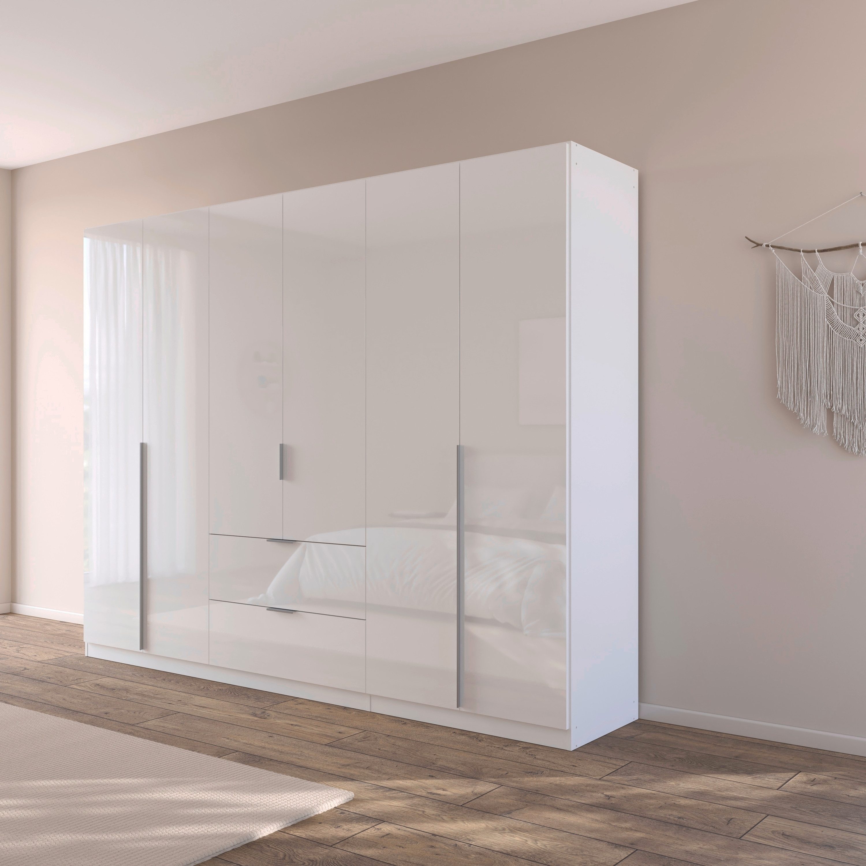 rauch Draaideurkast Kledingkast kast garderobe AGORDO met decor- of hoogglansfront
