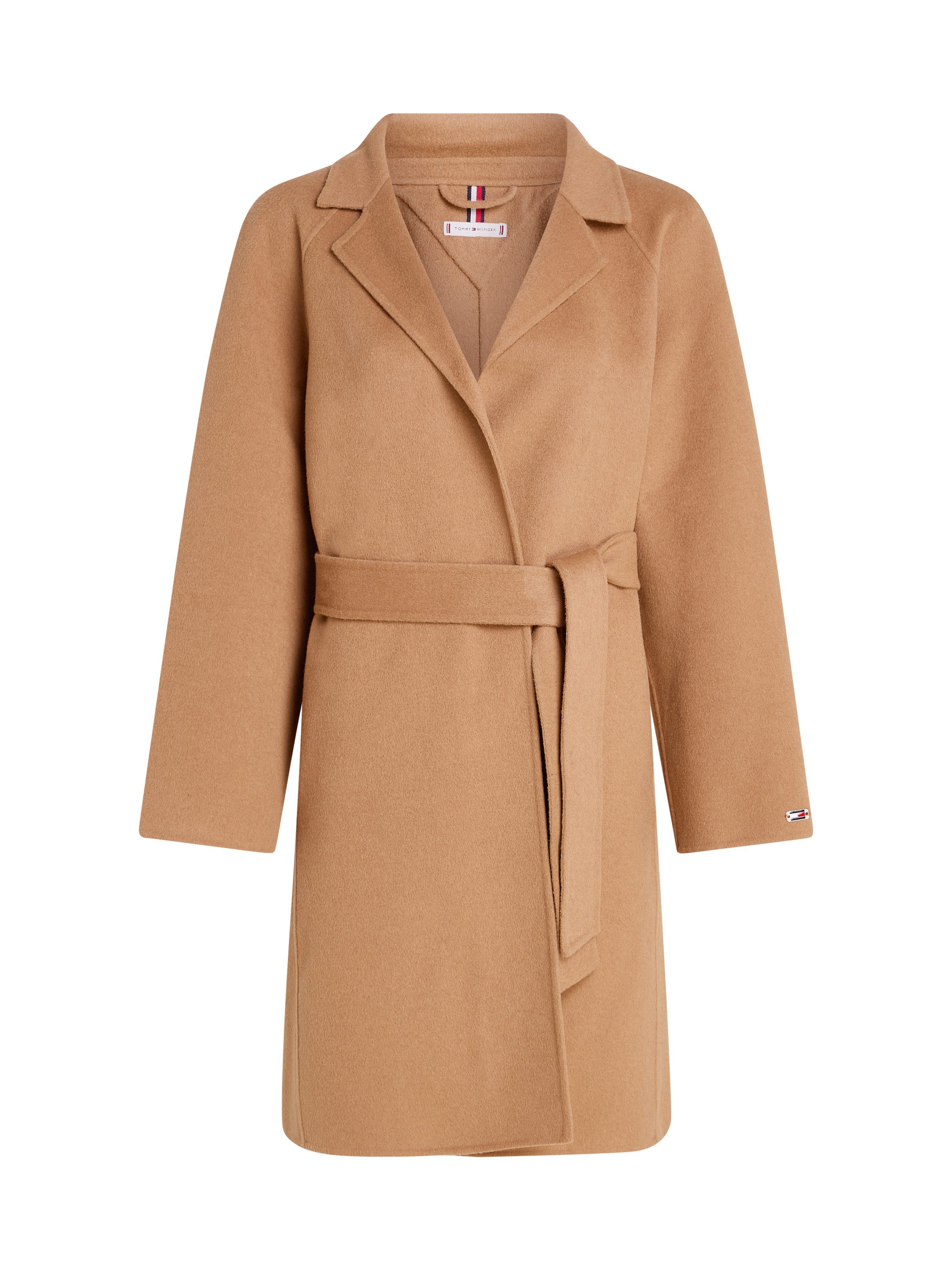 Tommy Hilfiger Korte jas REG DF WOOL BELTED COAT