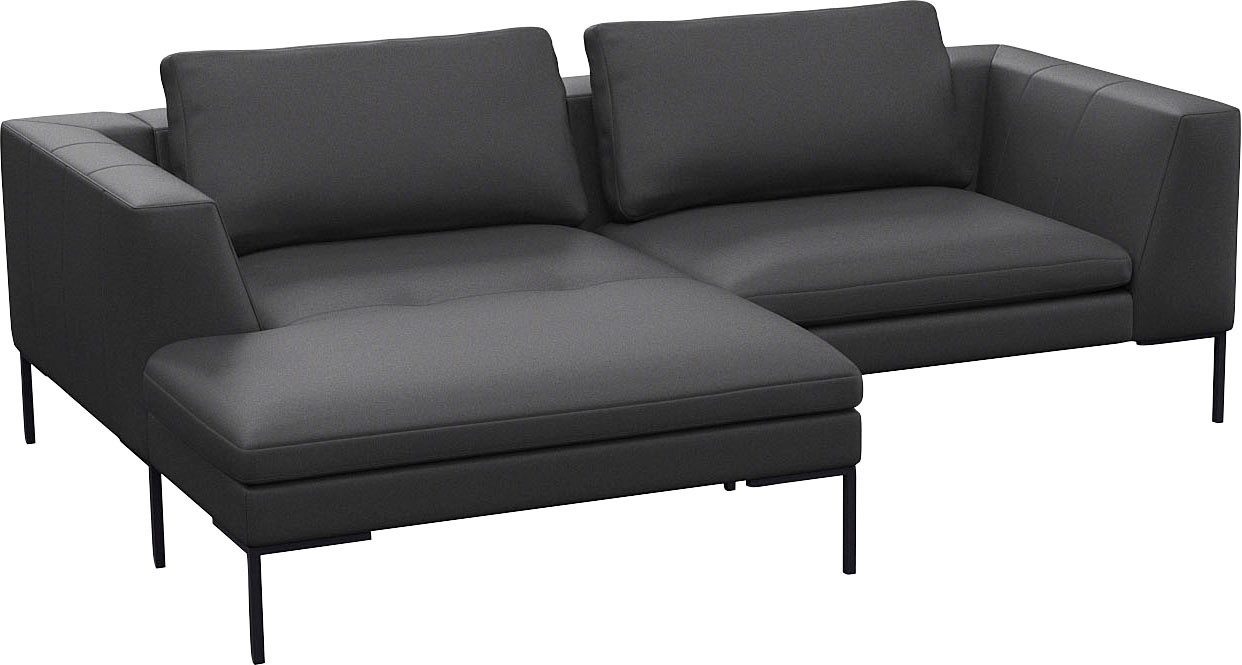 FLEXLUX Hoekbank Loano, super comfortabel zitcomfort door koudschuim in de zitting, L-vorm