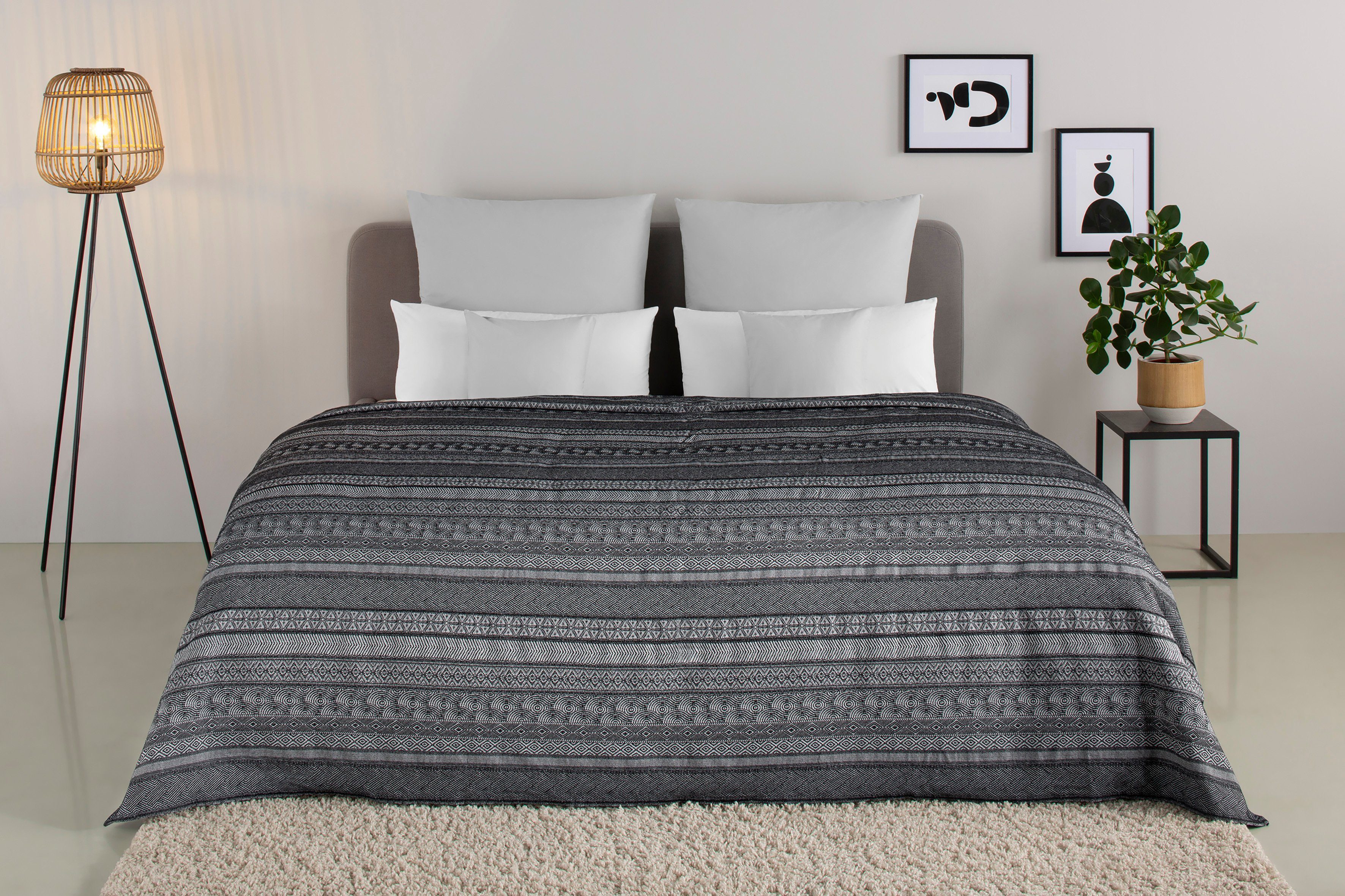 Home affaire Sprei Toscana Sprei in verschillende afmetingen, voor kinderen en volwassenen spreien zwart