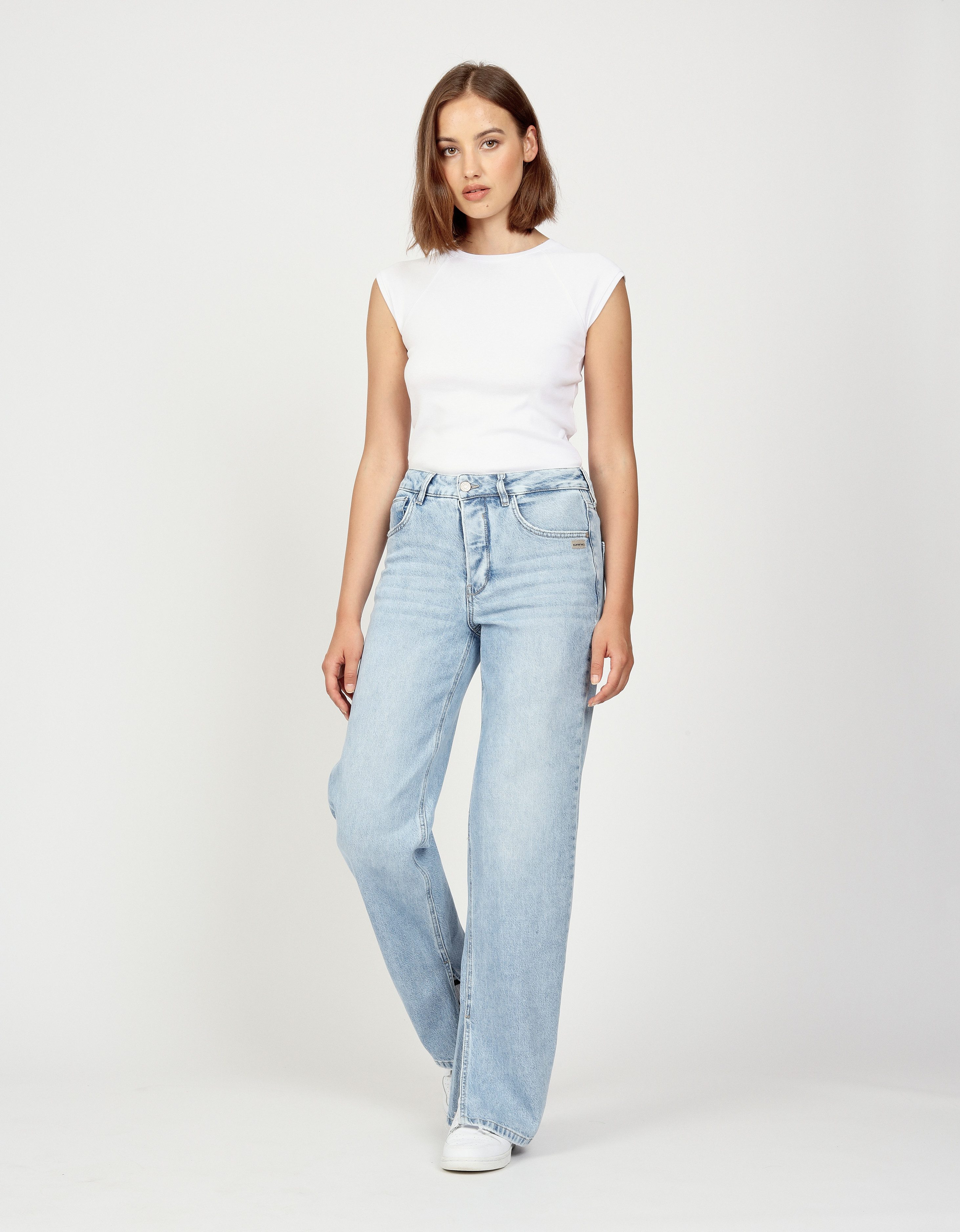 GANG Straight jeans 94JUL SLIT met splitje