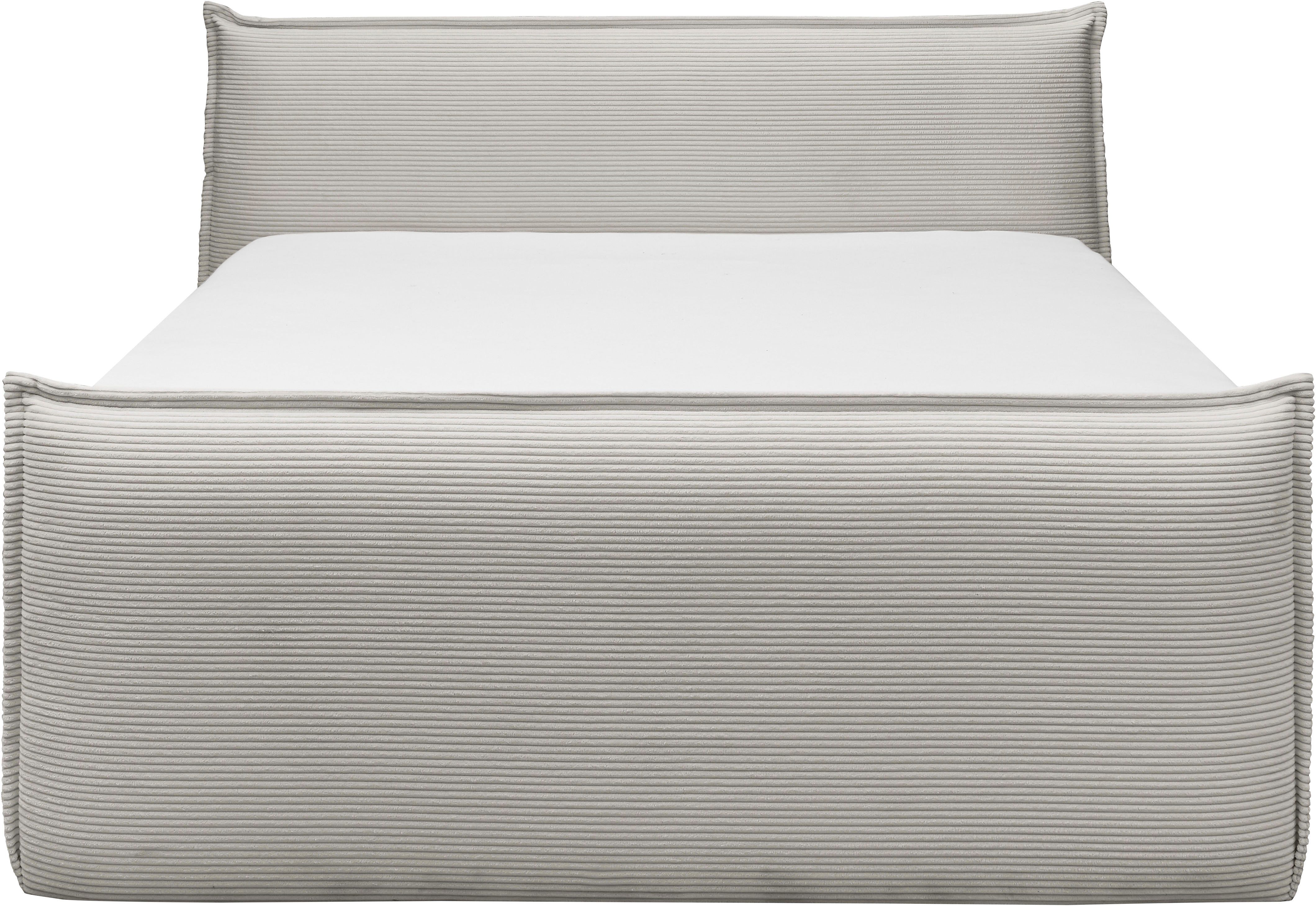 set one by Musterring Boxspring Florida in moderne cord bekleding, met bedlade, in 3 maten verkrijgbaar