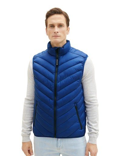 Tom Tailor Bodywarmer met ritszakken opzij heren bodywarmers maat XXL blauw