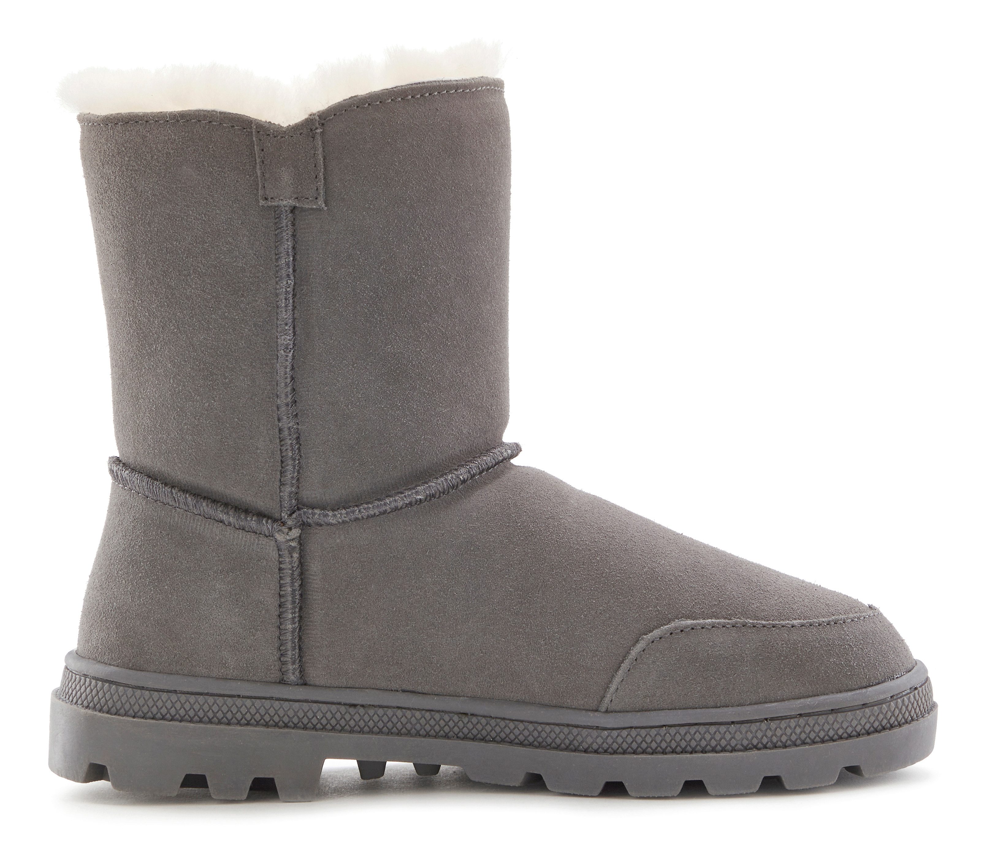 Lascana Winterlaarzen van knuffelig lamsvacht, robuuste zool, winterlaars, snowboots