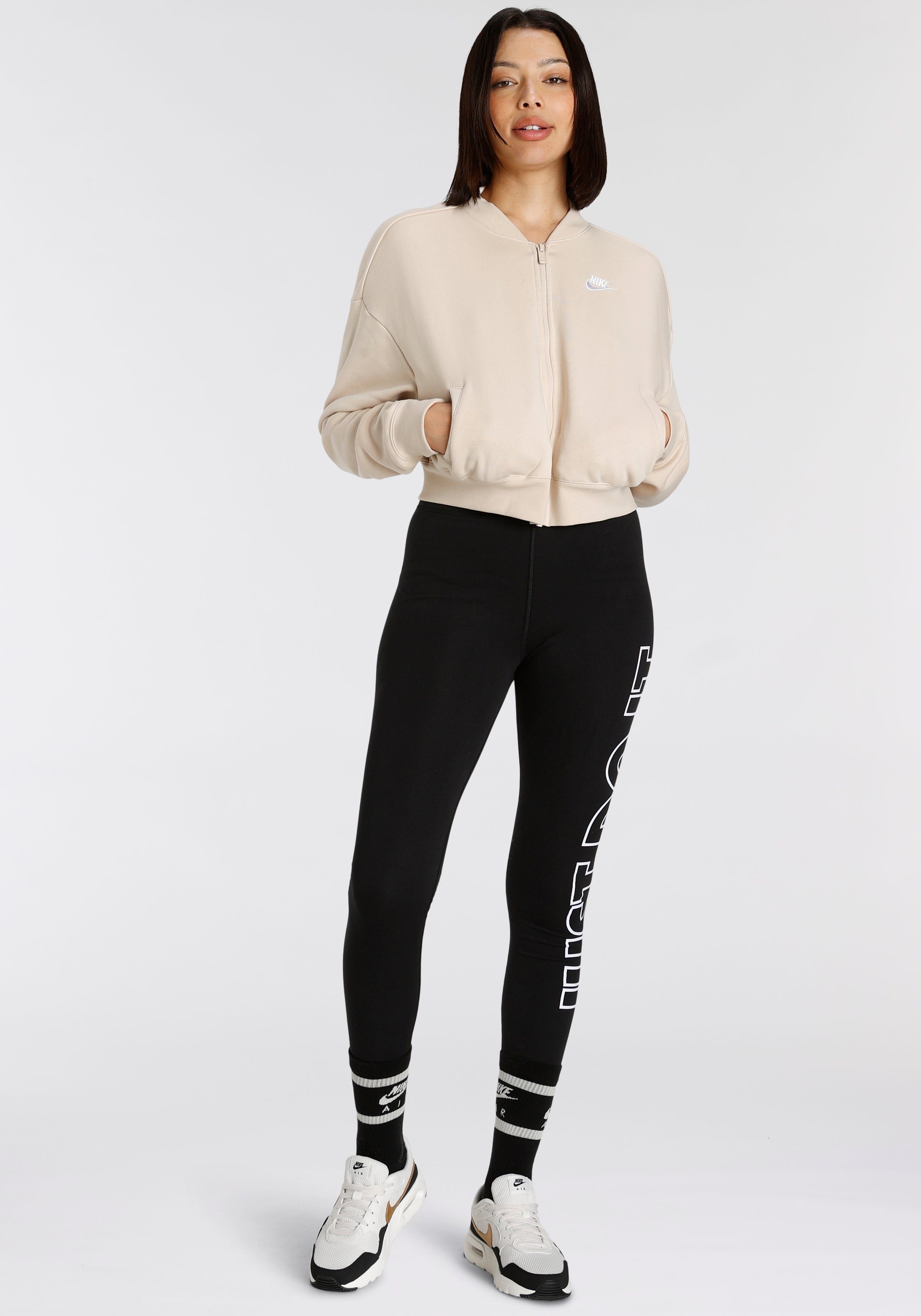 Nike Sportswear Sweatvest CLUB FLEECE WOMEN'S OVERSIZED CROPPED FULL-ZIP JACKET