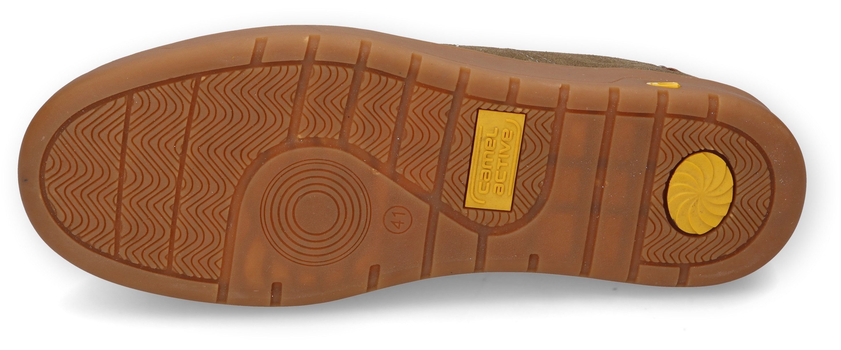 camel active Sneakers , retro sneaker, veterschoen met sierstiksels