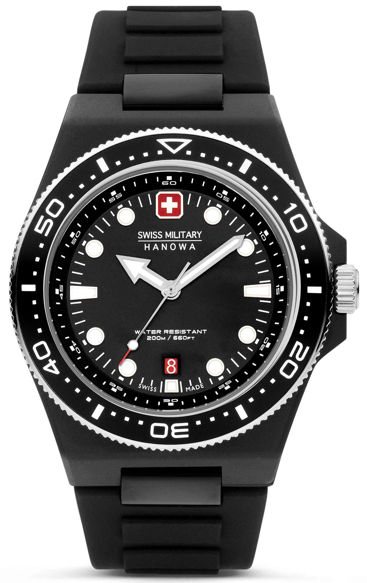 Swiss Military Hanowa Kwartshorloge OCEAN PIONEER, SMWGN0001180 Horloge, herenhorloge, Swiss Made, datum,...