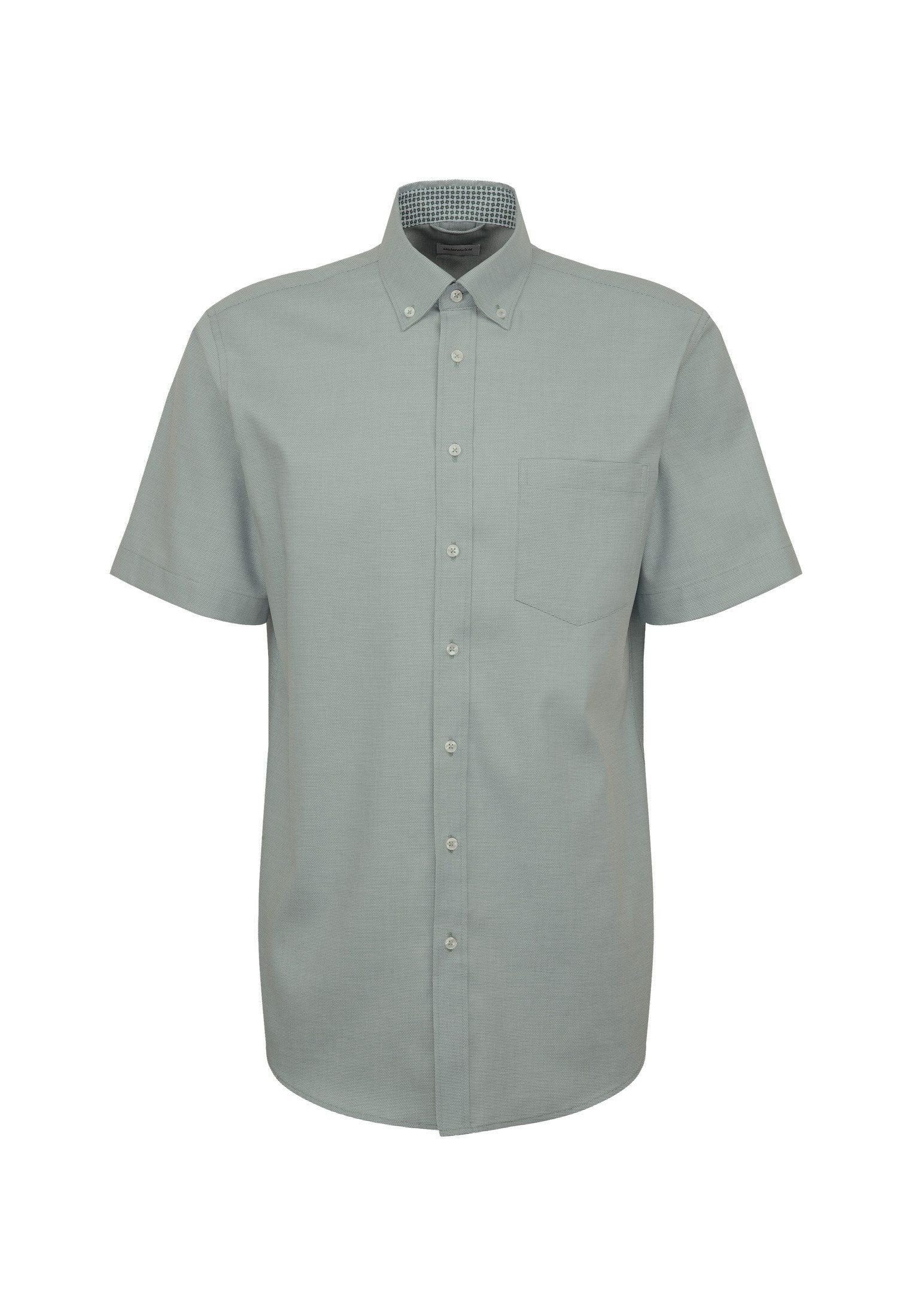 seidensticker Businessoverhemd Regular 1/2 Button-down kraag structuur