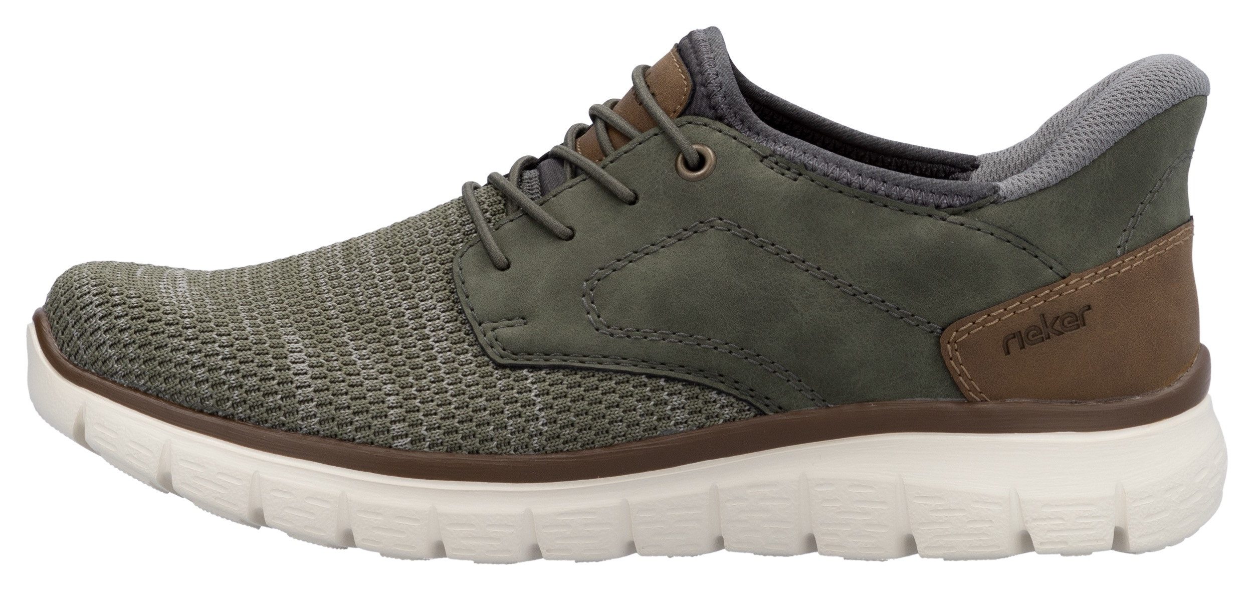 Rieker Slip-on sneakers , vrijetijdsschoen, lage schoen, instapschoen, gewatteerde hielafsluiting