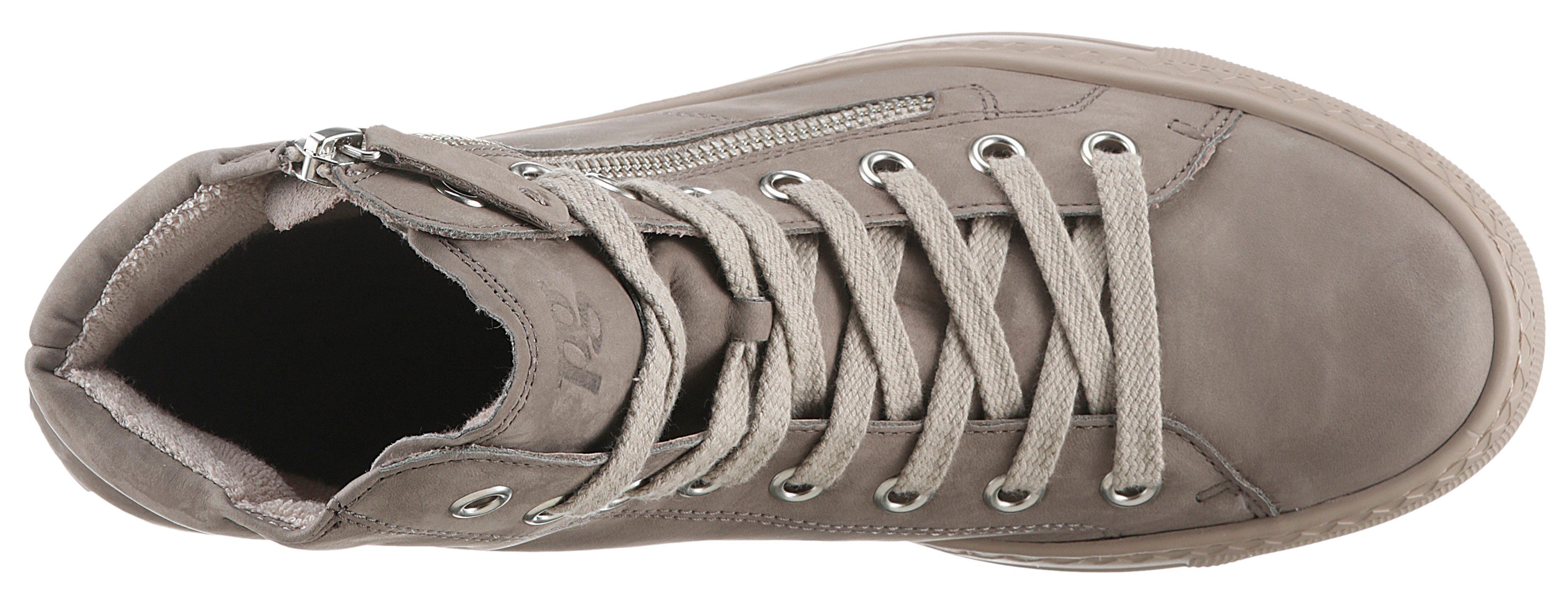 Paul Green Plateausneakers lace-up boots, high top sneaker with practical outer zipper