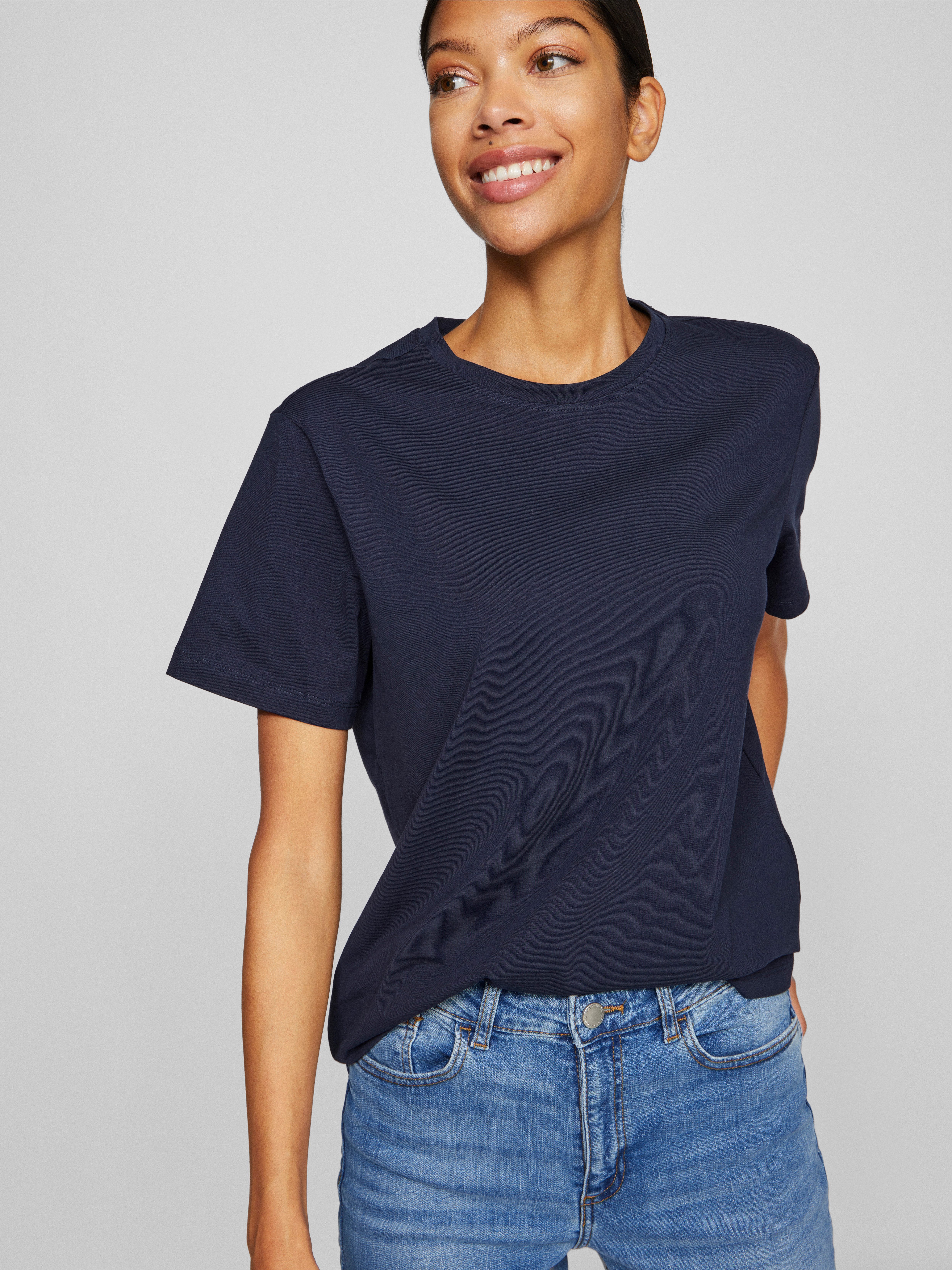 Vila Shirt met korte mouwen VINORA S S T-SHIRT NOOS
