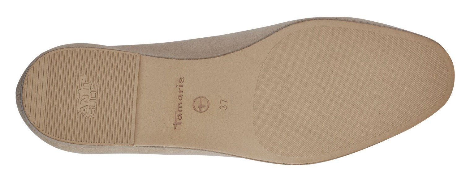 Tamaris Loafers slipper, business schoen met modieuze tassel, smalle vorm