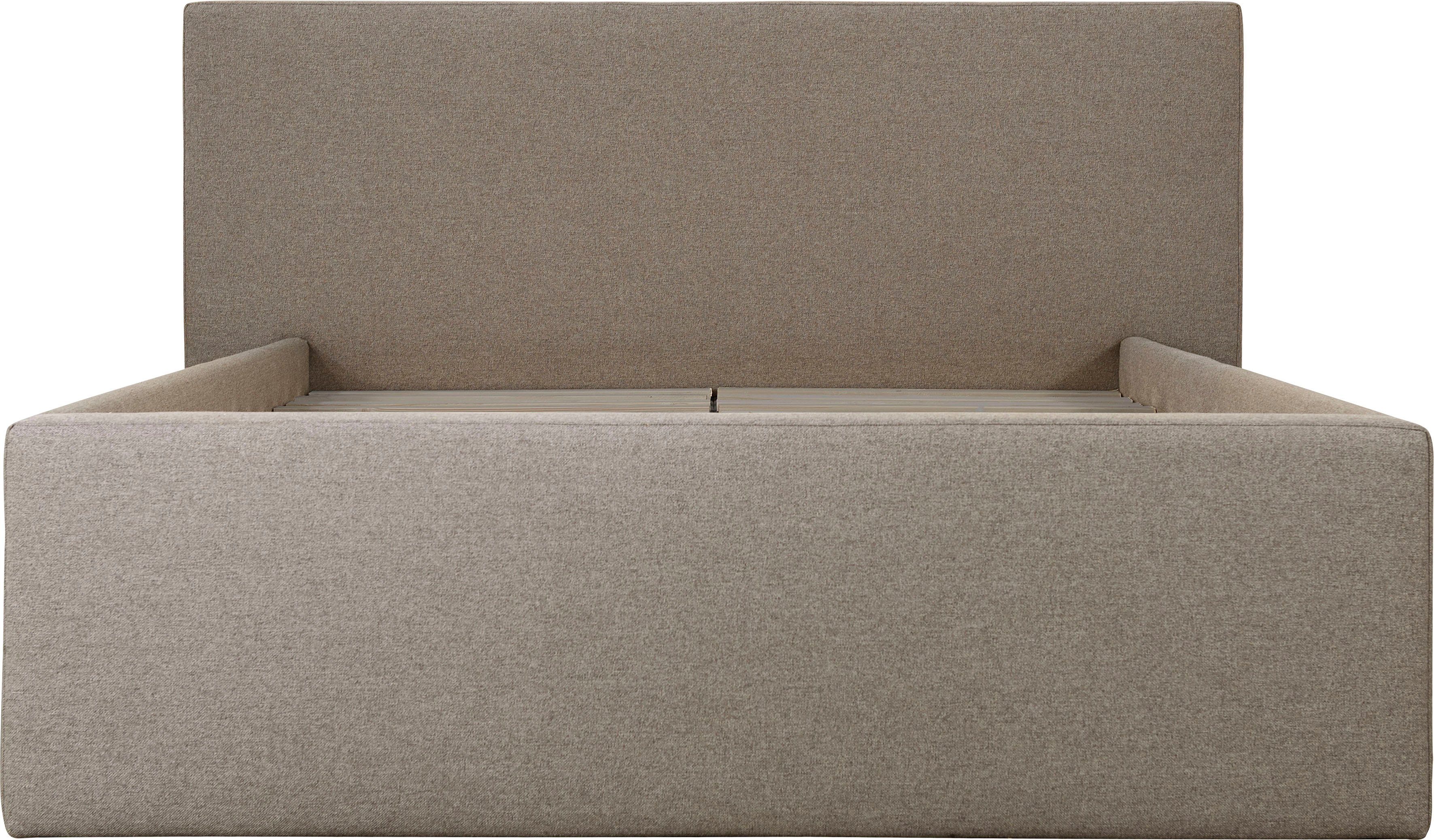INOSIGN Gestoffeerd bed DALINA rechtlijnig hoofdbord, in 5 breedten, ook in 220 cm lengte