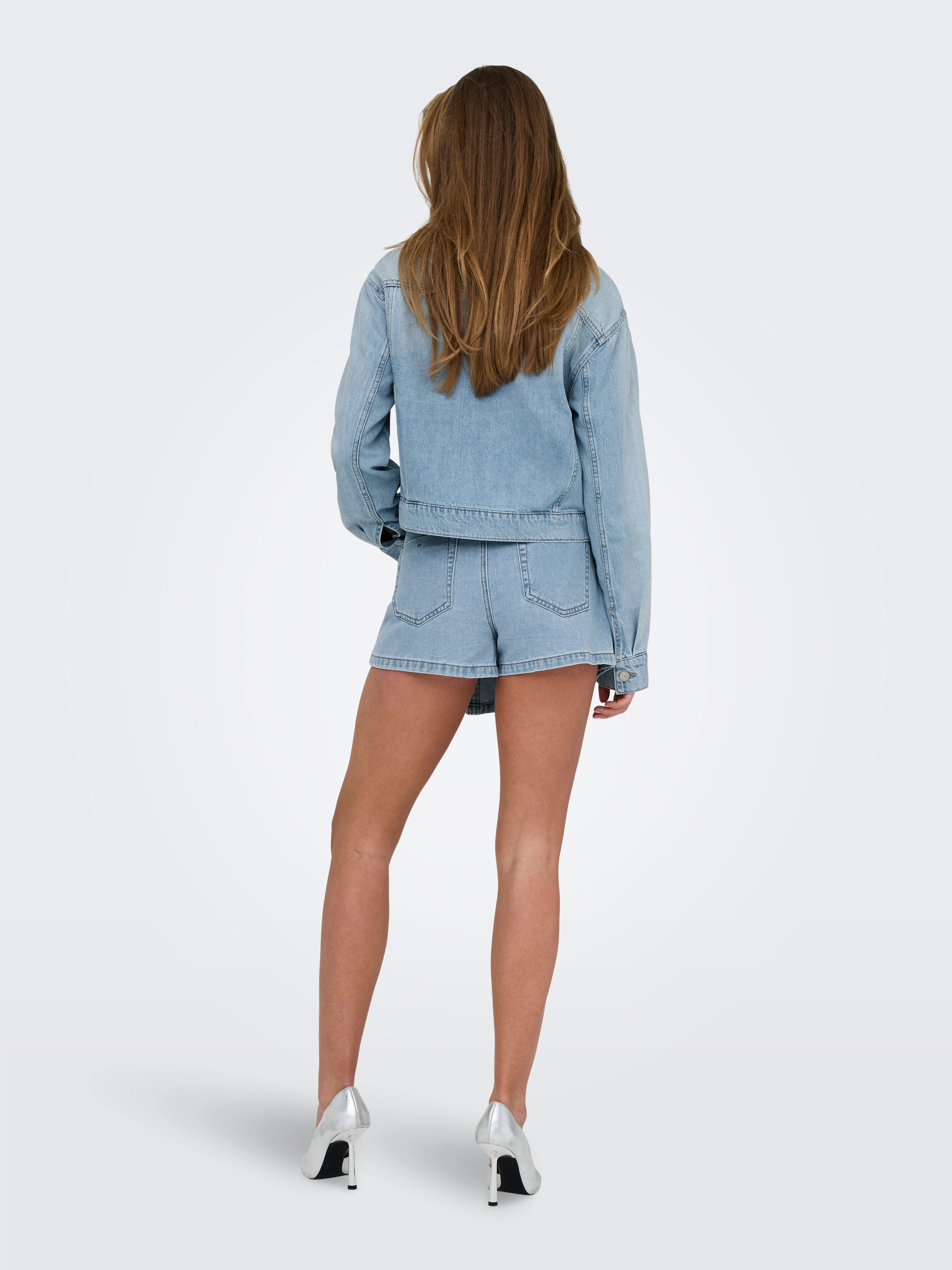 Only Jeansjack ONLLUMI LS RHINESTONE JACKET DNM PIM