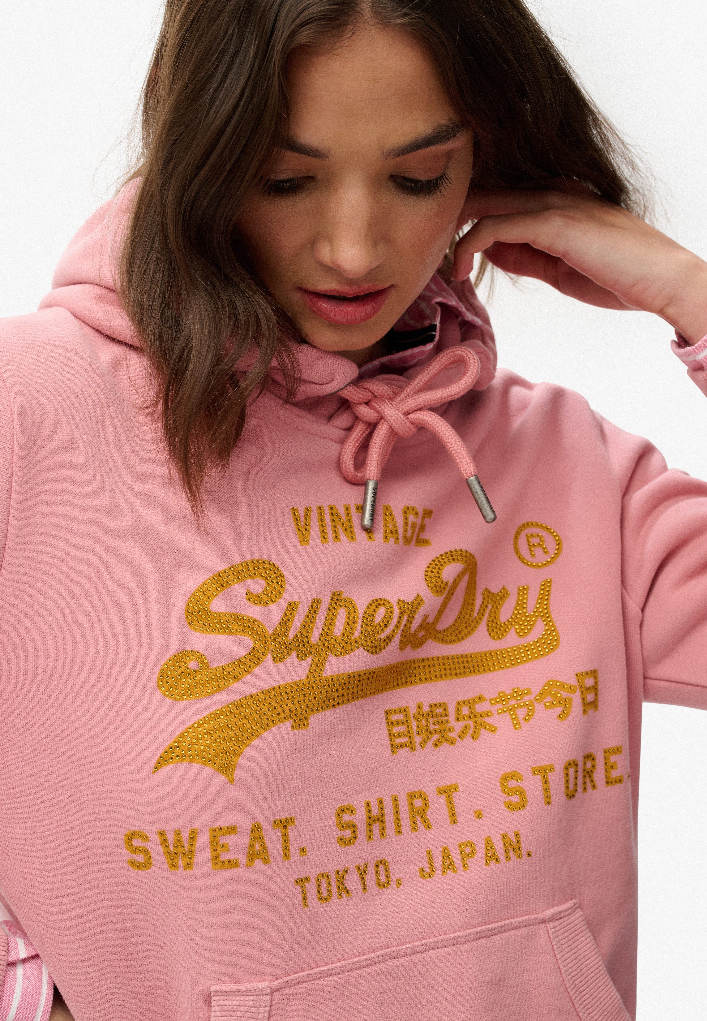Superdry Hoodie EMBELLISHED VL RELAXED HOOD